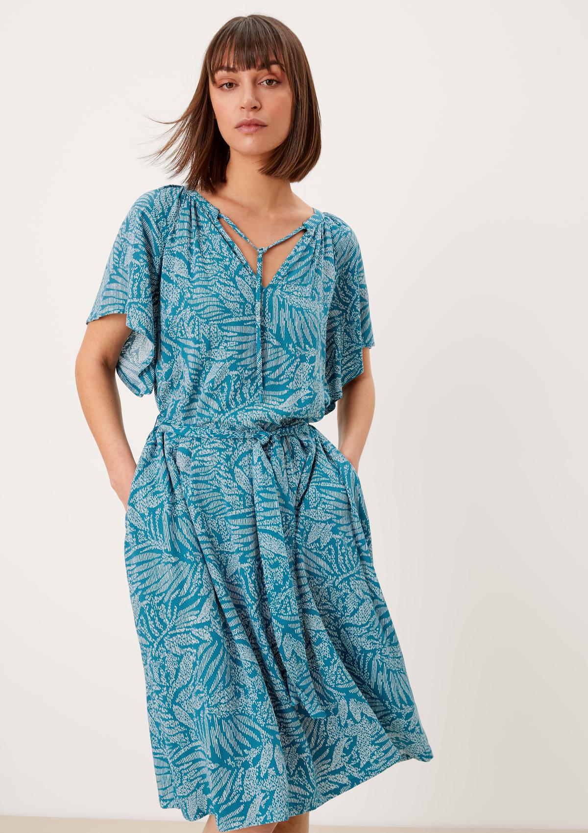 s.Oliver Viscose dress with an all-over print