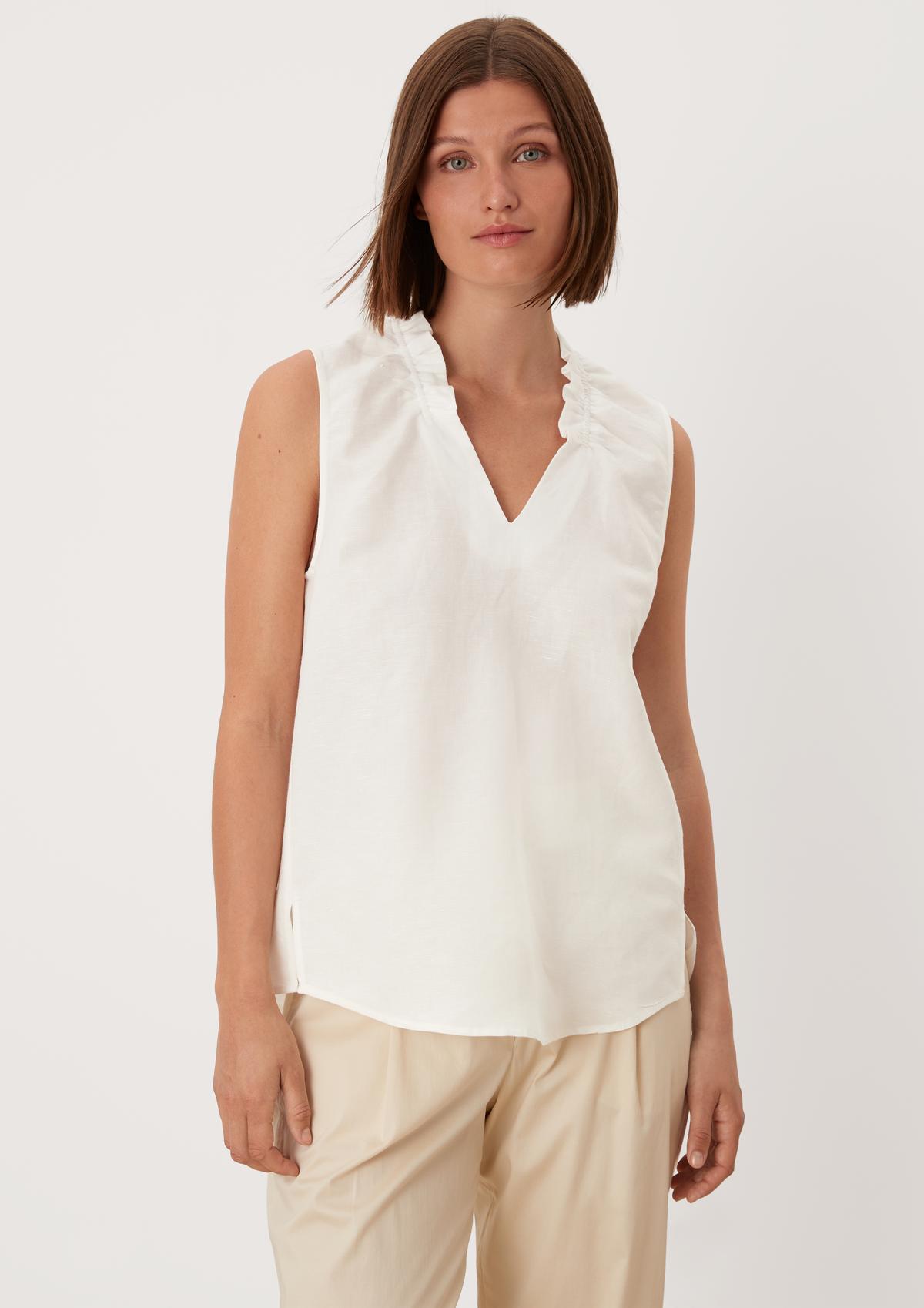 s.Oliver Sleeveless blouse with gathers