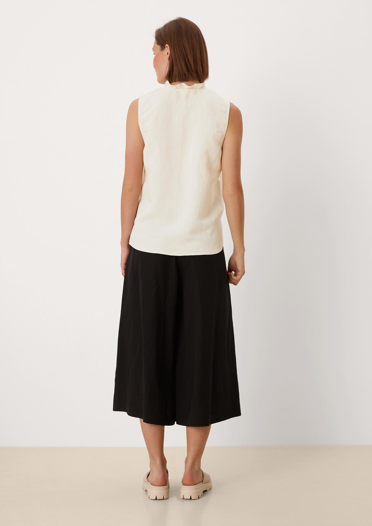 s.Oliver Sleeveless blouse with gathers