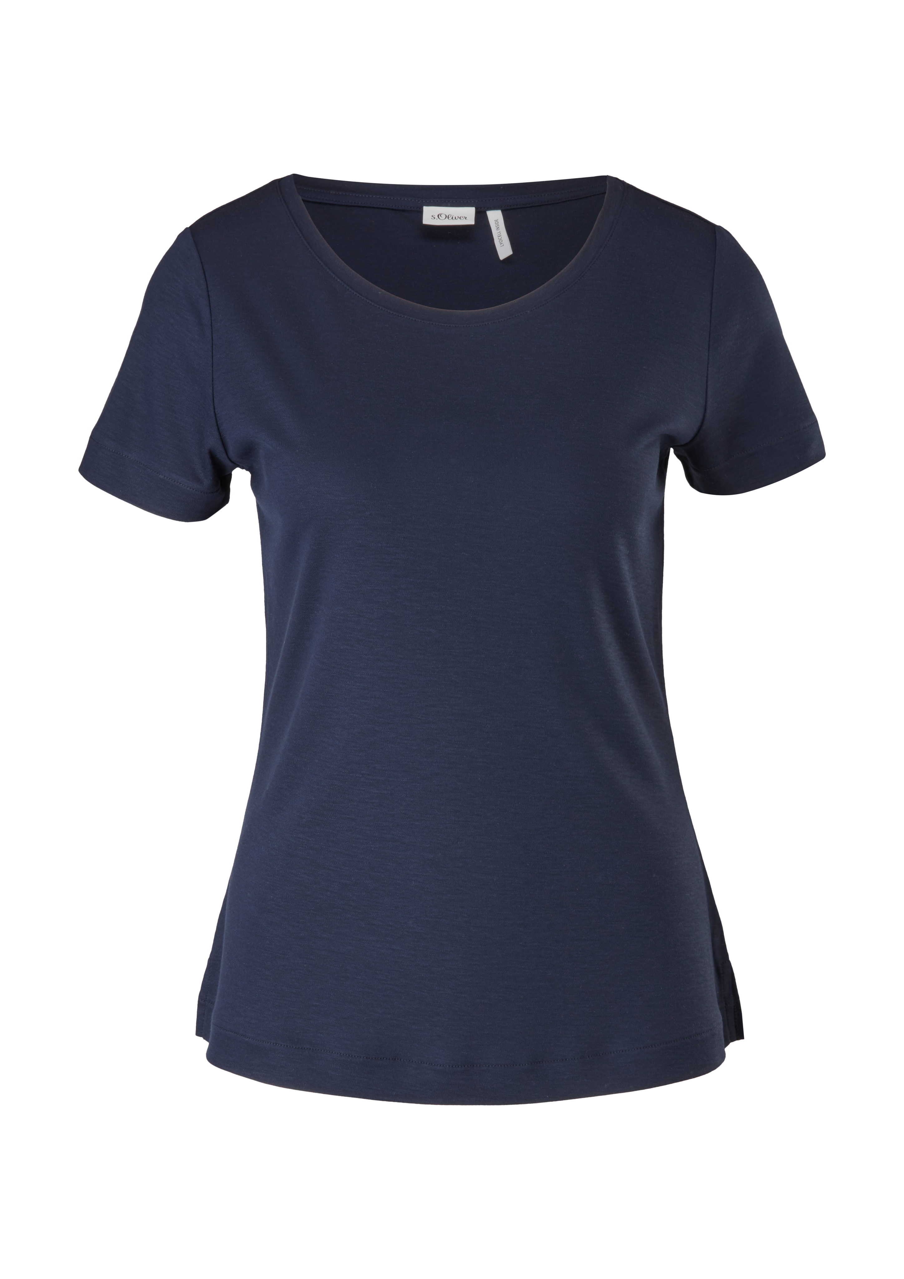 s.Oliver - T-Shirt aus Lyocell, Damen, blau