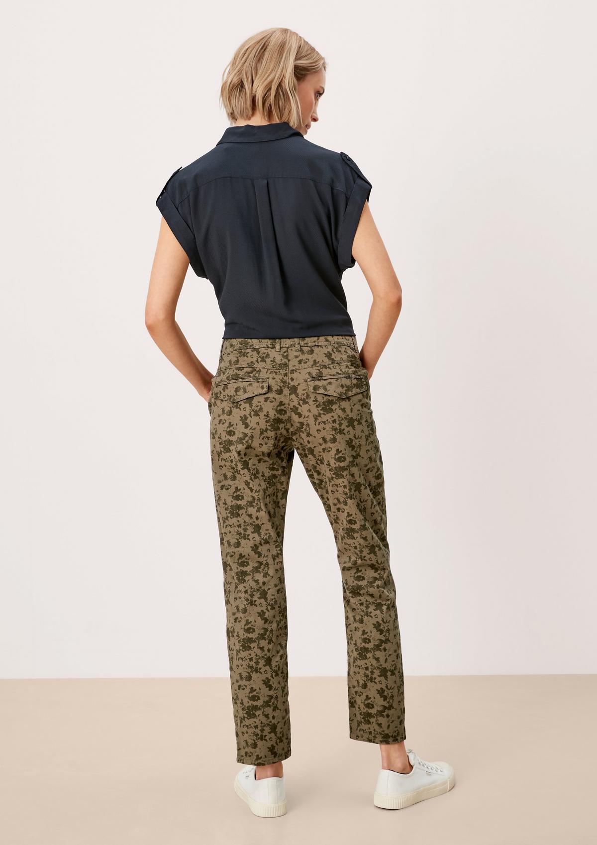 s.Oliver Comfort Chino : pantalon animé d’un imprimé à motifs