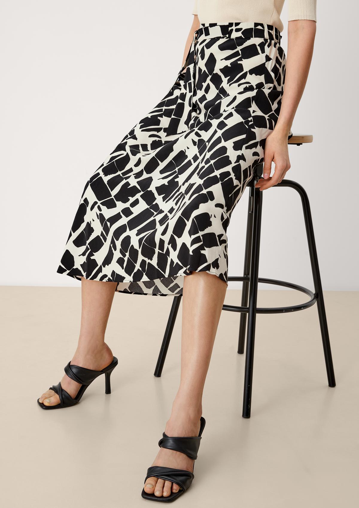 s.Oliver Midi skirt with a side tie