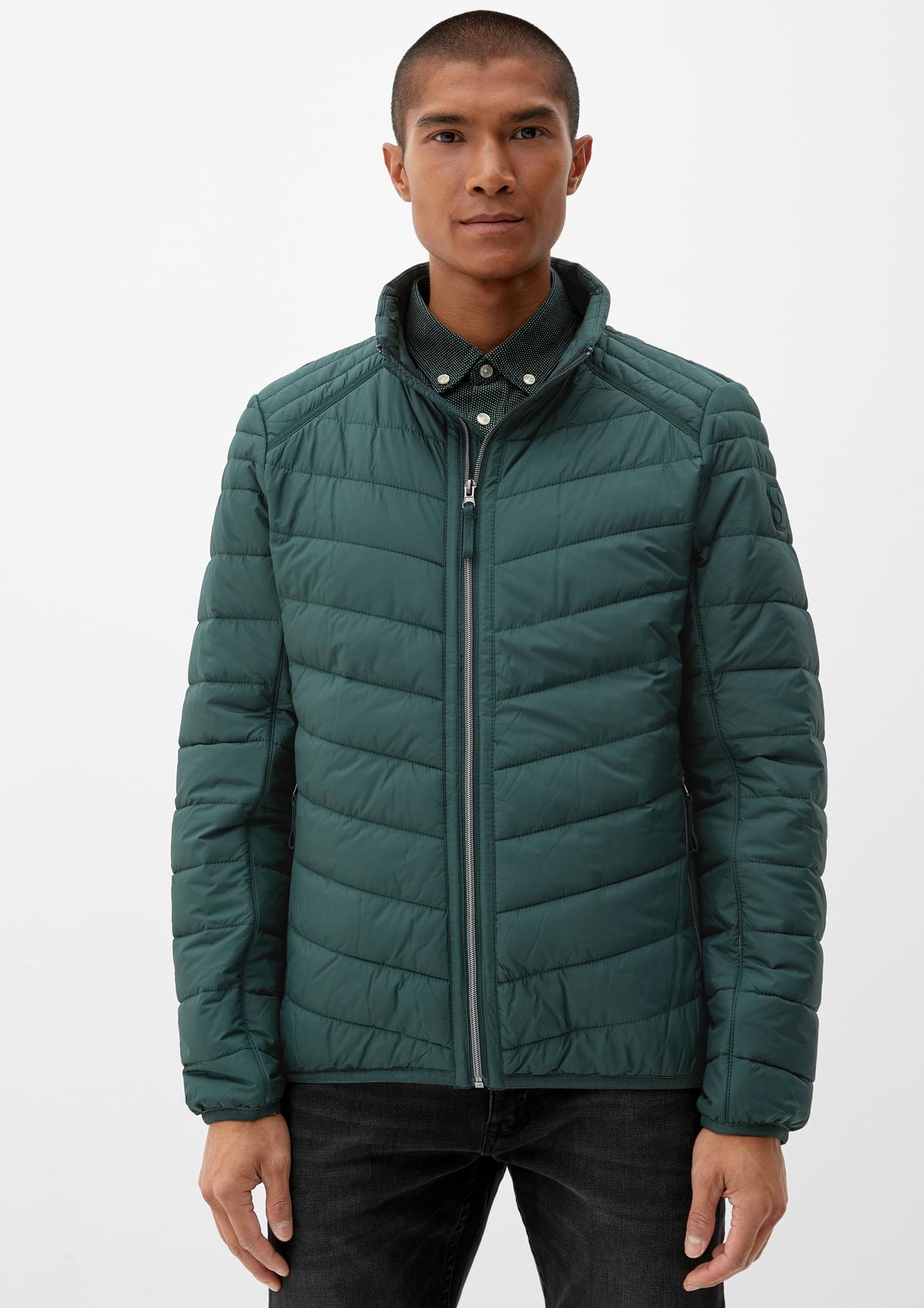 s.Oliver Lightweight quilted jacket with a stand-up collar