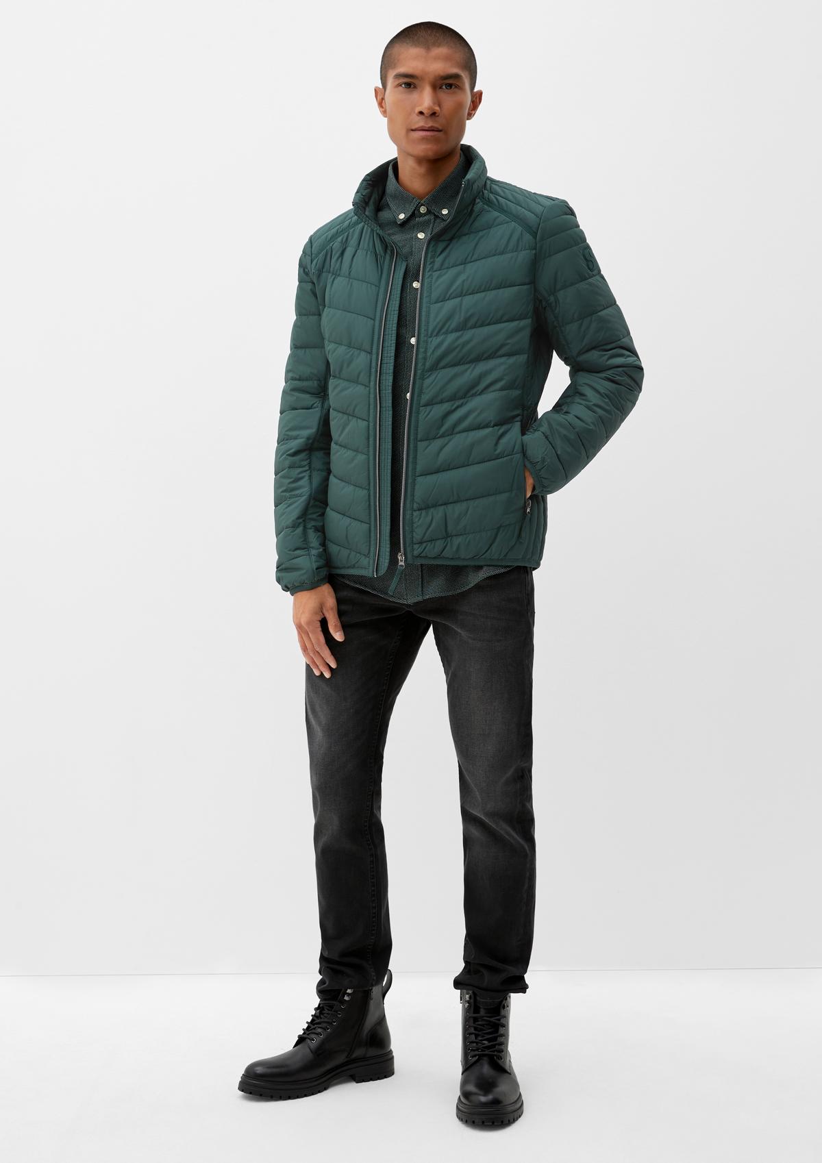 s.Oliver Lightweight quilted jacket with a stand-up collar