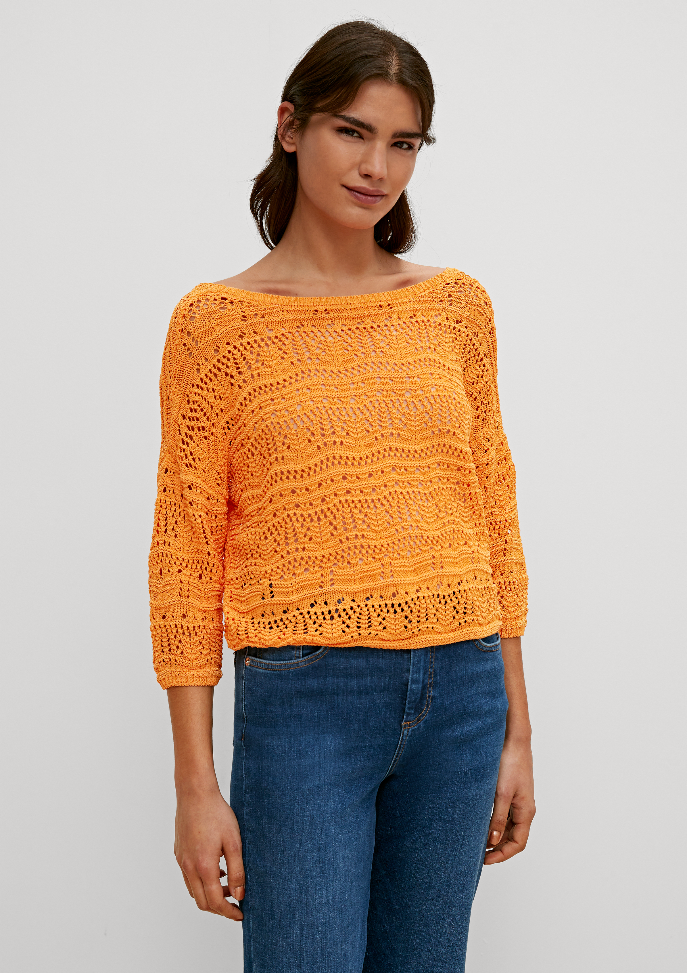 Mango orange outlet sweater