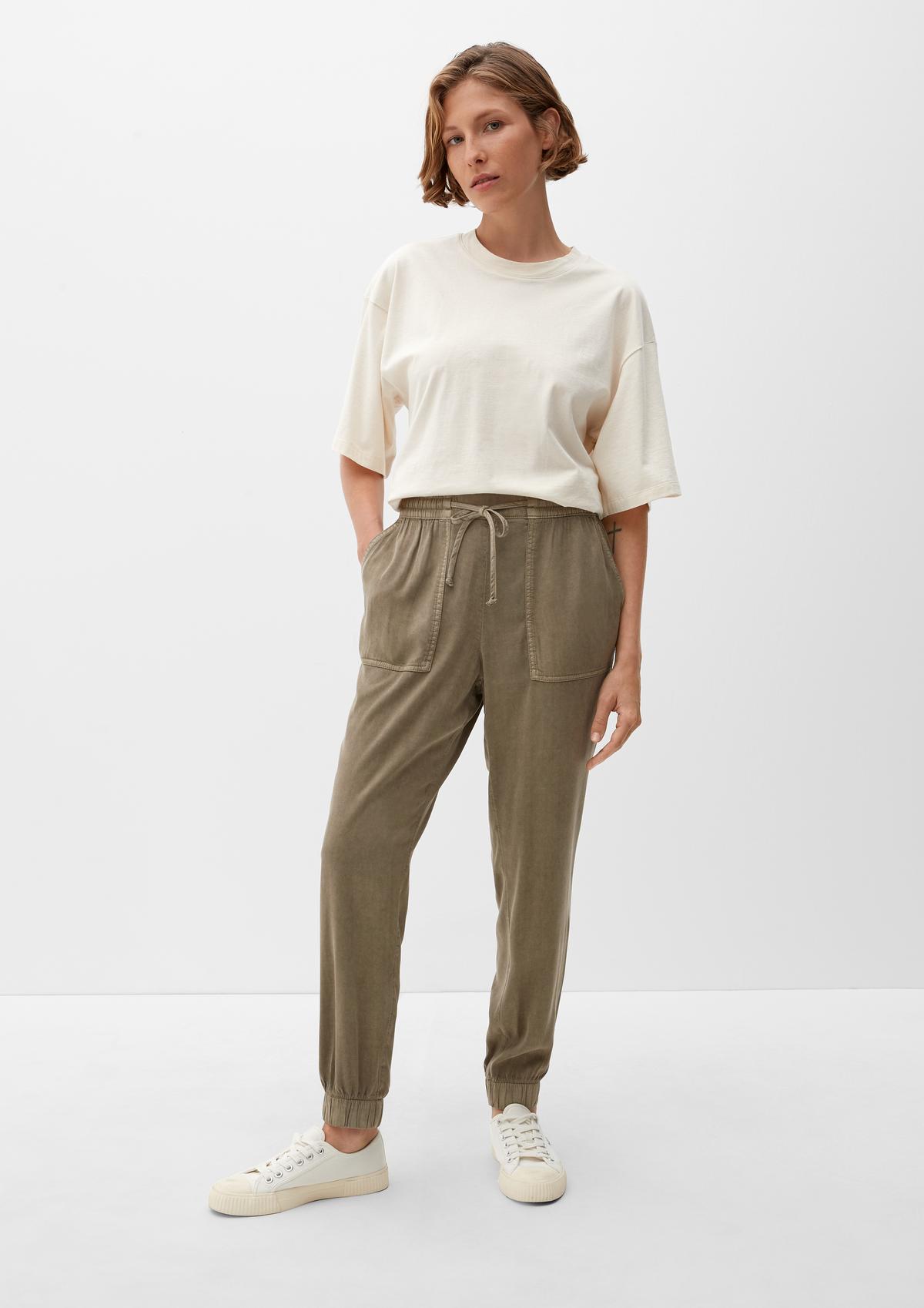 s.Oliver Regular fit: garment-dyed trousers