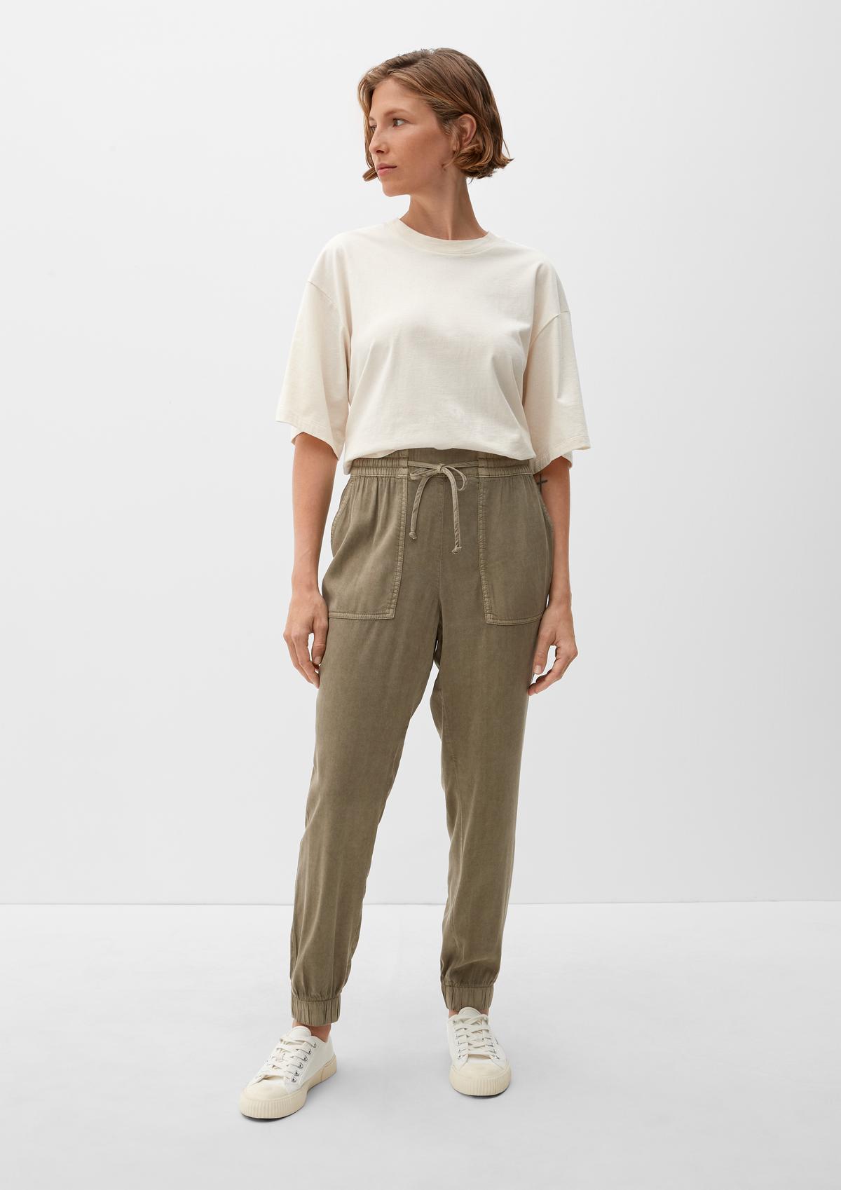 s.Oliver Regular fit: garment-dyed trousers