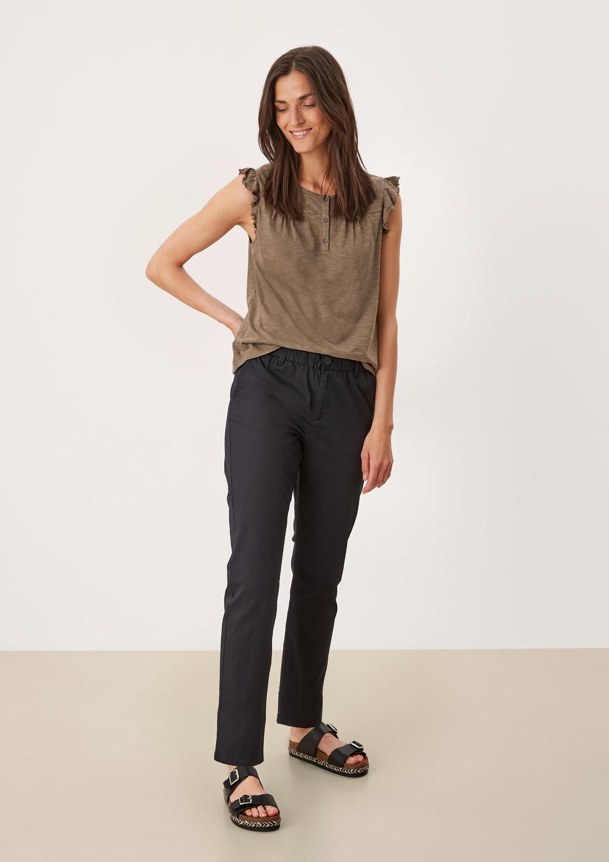 s.Oliver Regular fit: chinos with an elasticated waistband