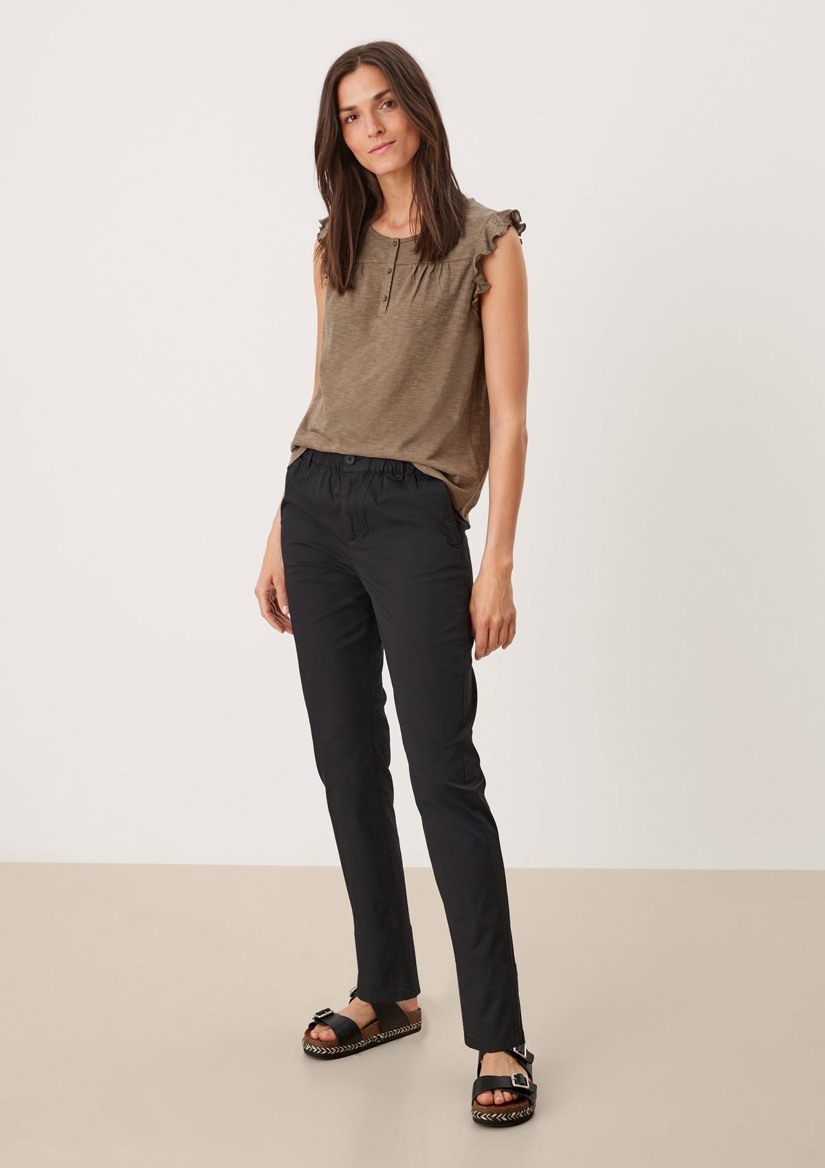 s.Oliver Regular fit: chinos with an elasticated waistband