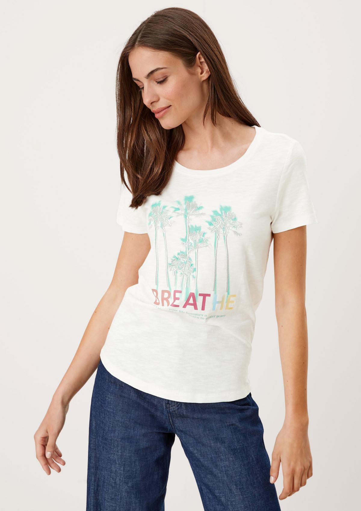 s.Oliver T-shirt with a summery statement print