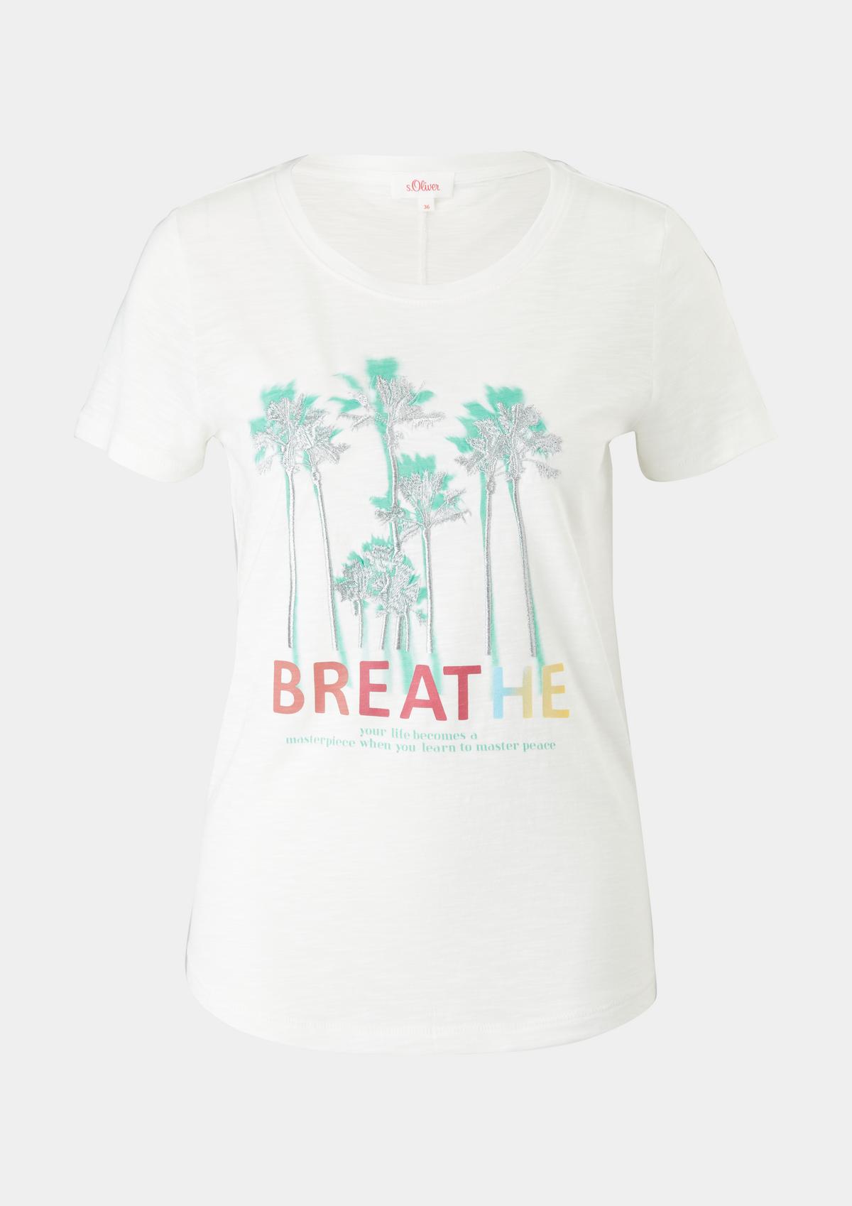 s.Oliver T-shirt with a summery statement print