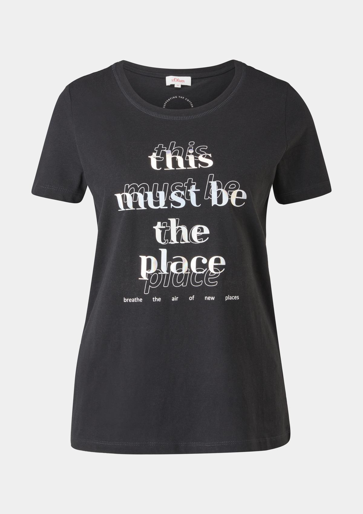 s.Oliver T-shirt met tekstprint
