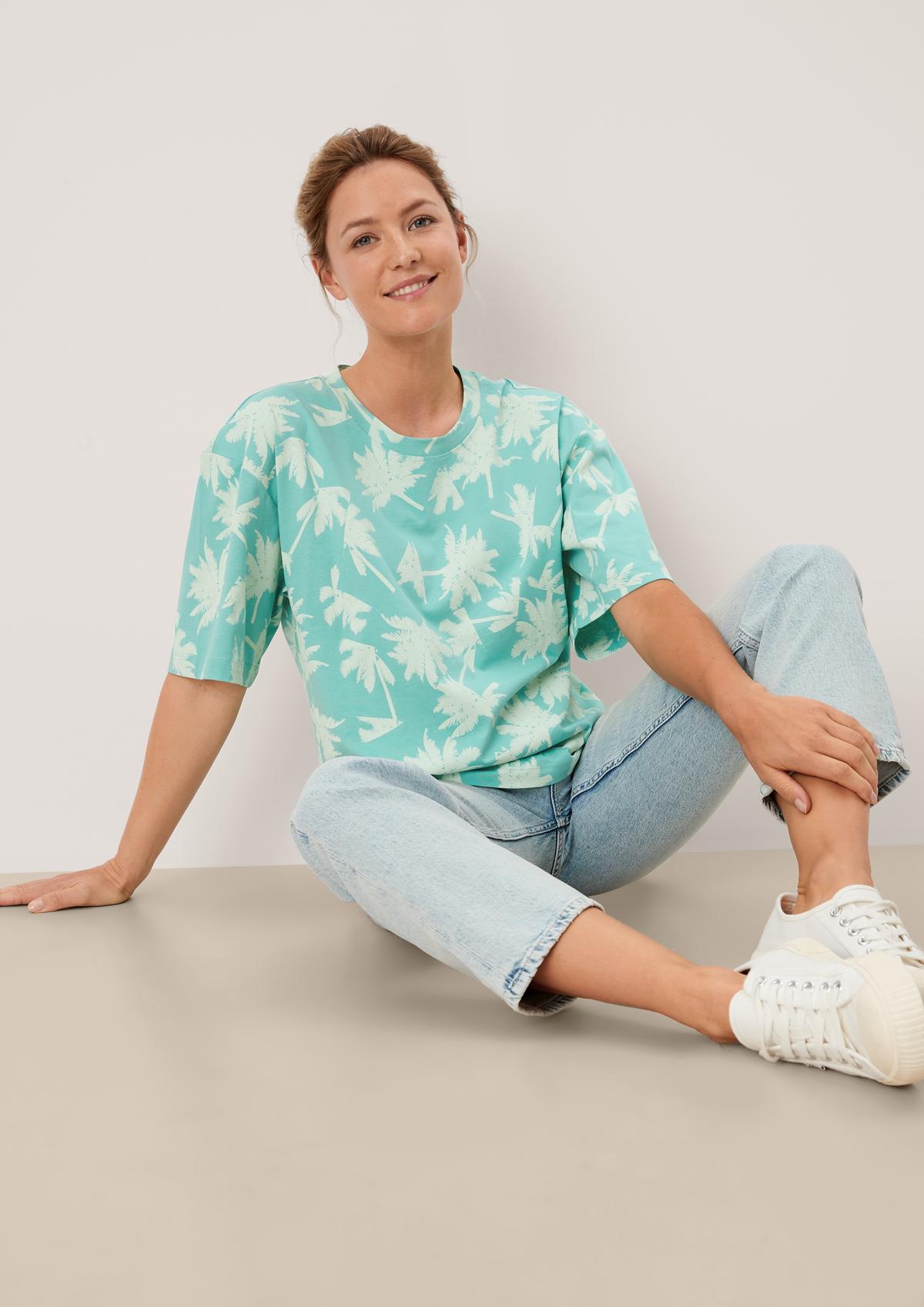 s.Oliver T-Shirt mit Allover-Muster