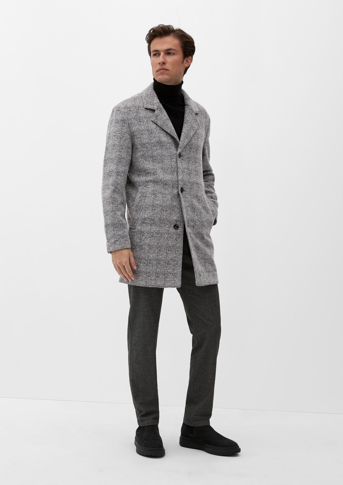 s.Oliver Wool blend coat with a lapel collar