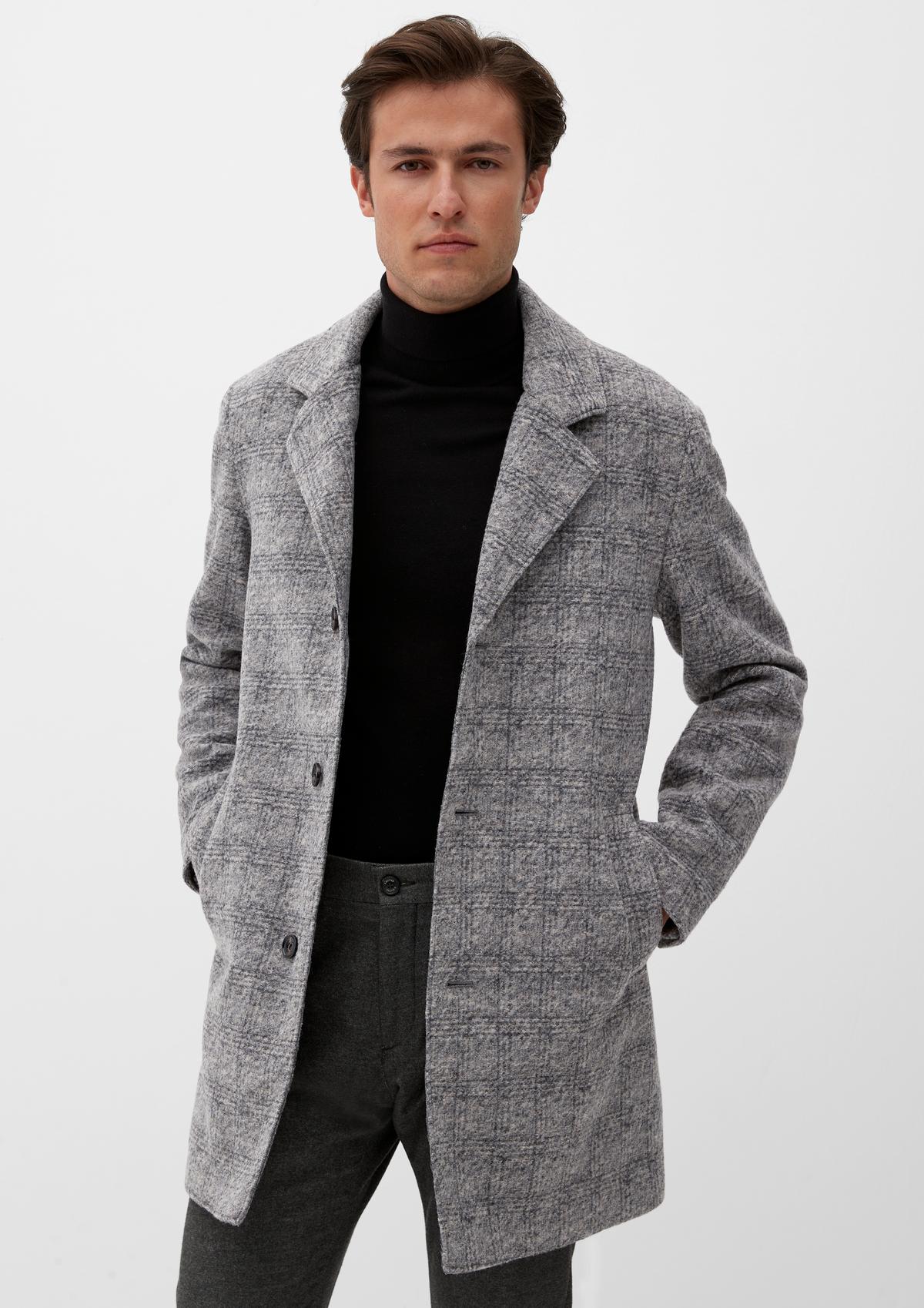 s.Oliver Wool blend coat with lapel collar