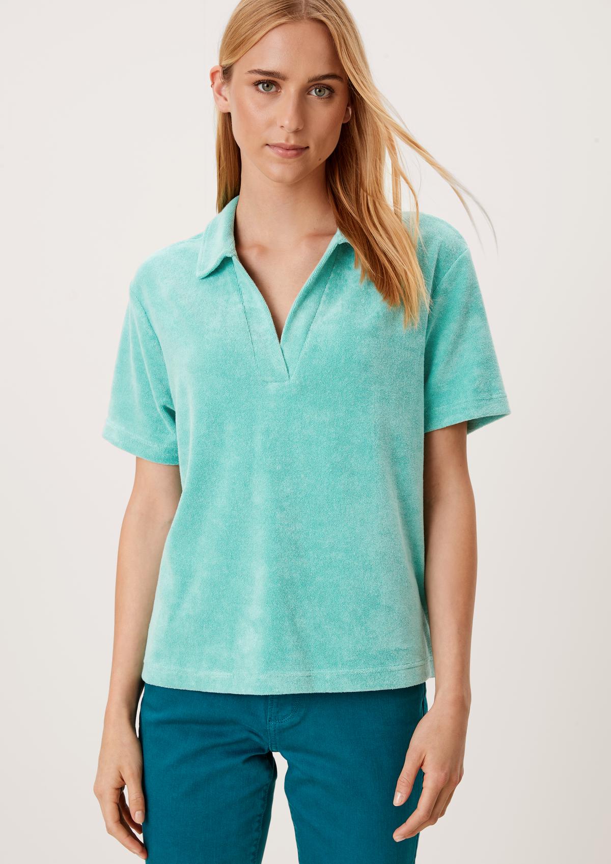 s.Oliver Towelling top with a shirt collar