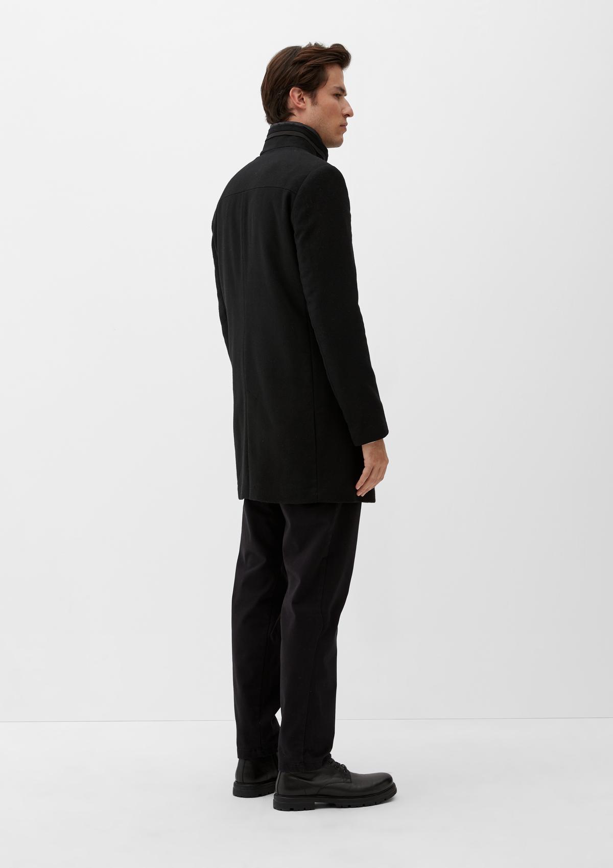 s.Oliver Wool blend coat with a stand-up collar