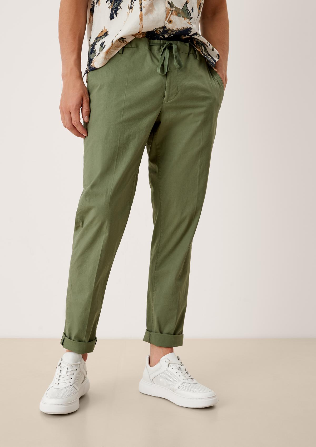 s.Oliver Regular fit: chinos with a drawstring