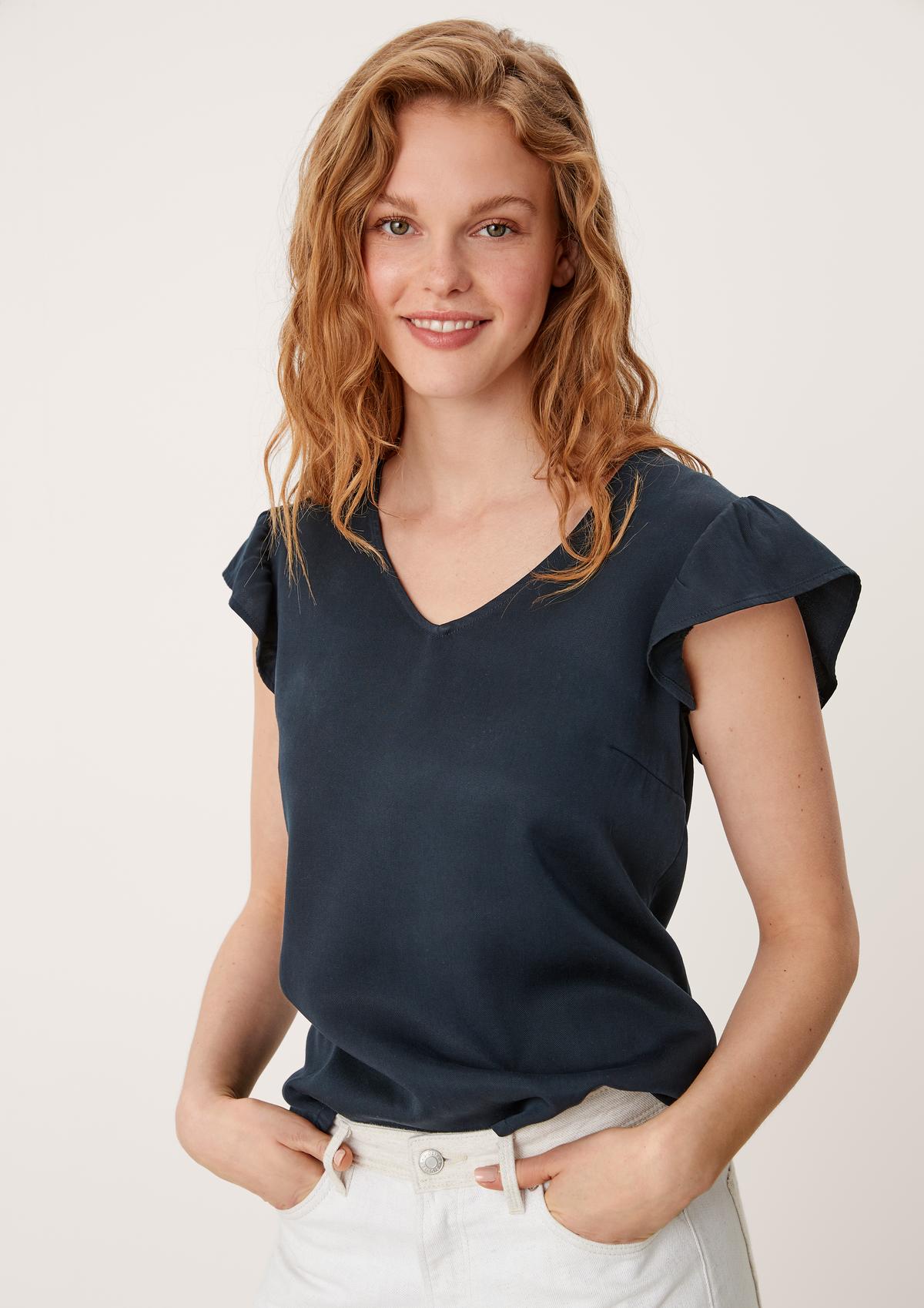 s.Oliver Blouse with cap sleeves