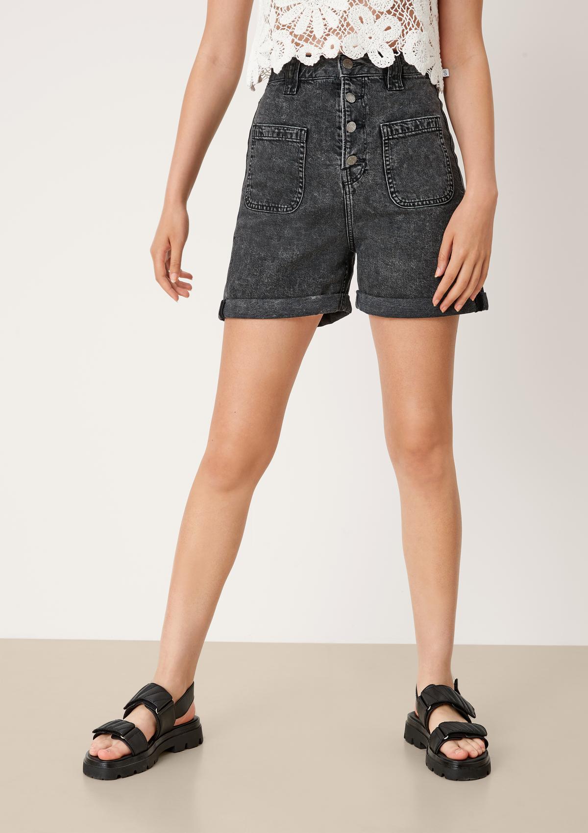 s.Oliver Regular fit: denim shorts with patch pockets