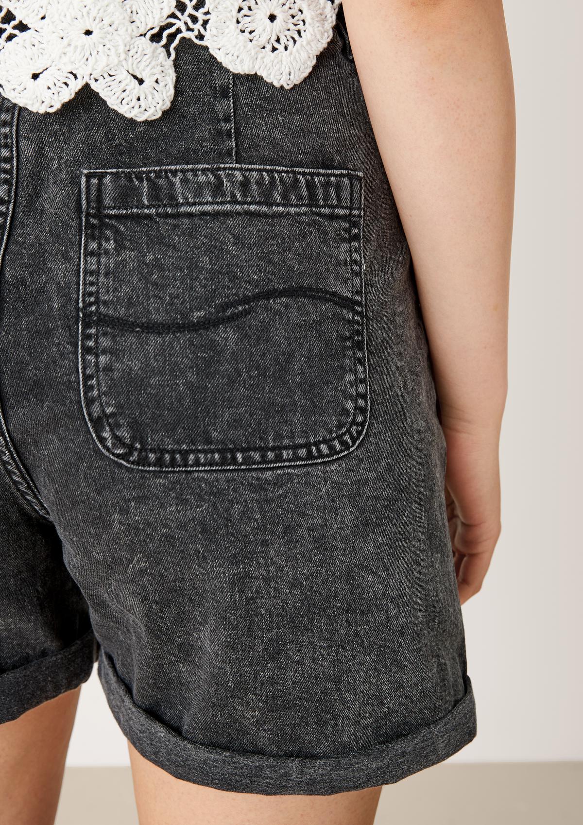 s.Oliver Regular: džínsové šortky s našitými vreckami