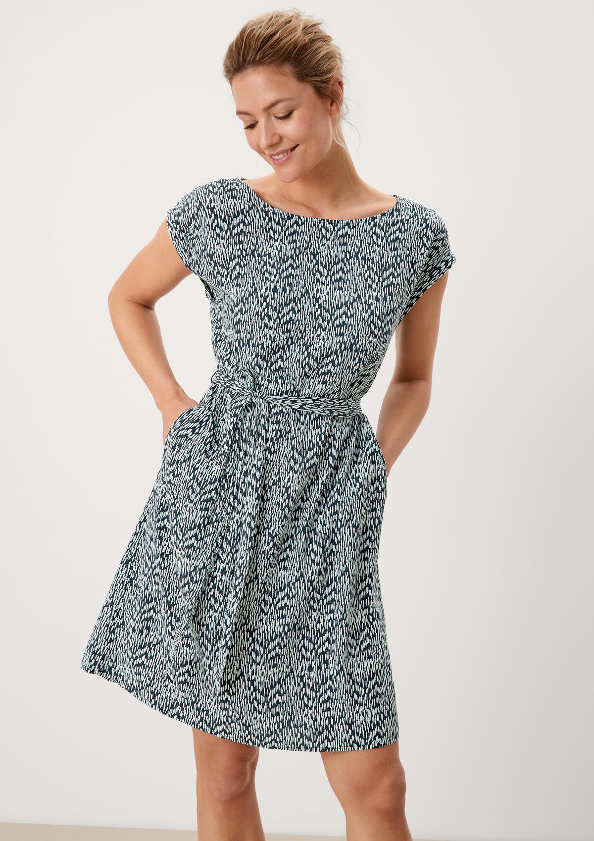 s.Oliver Viscose dress with an all-over pattern