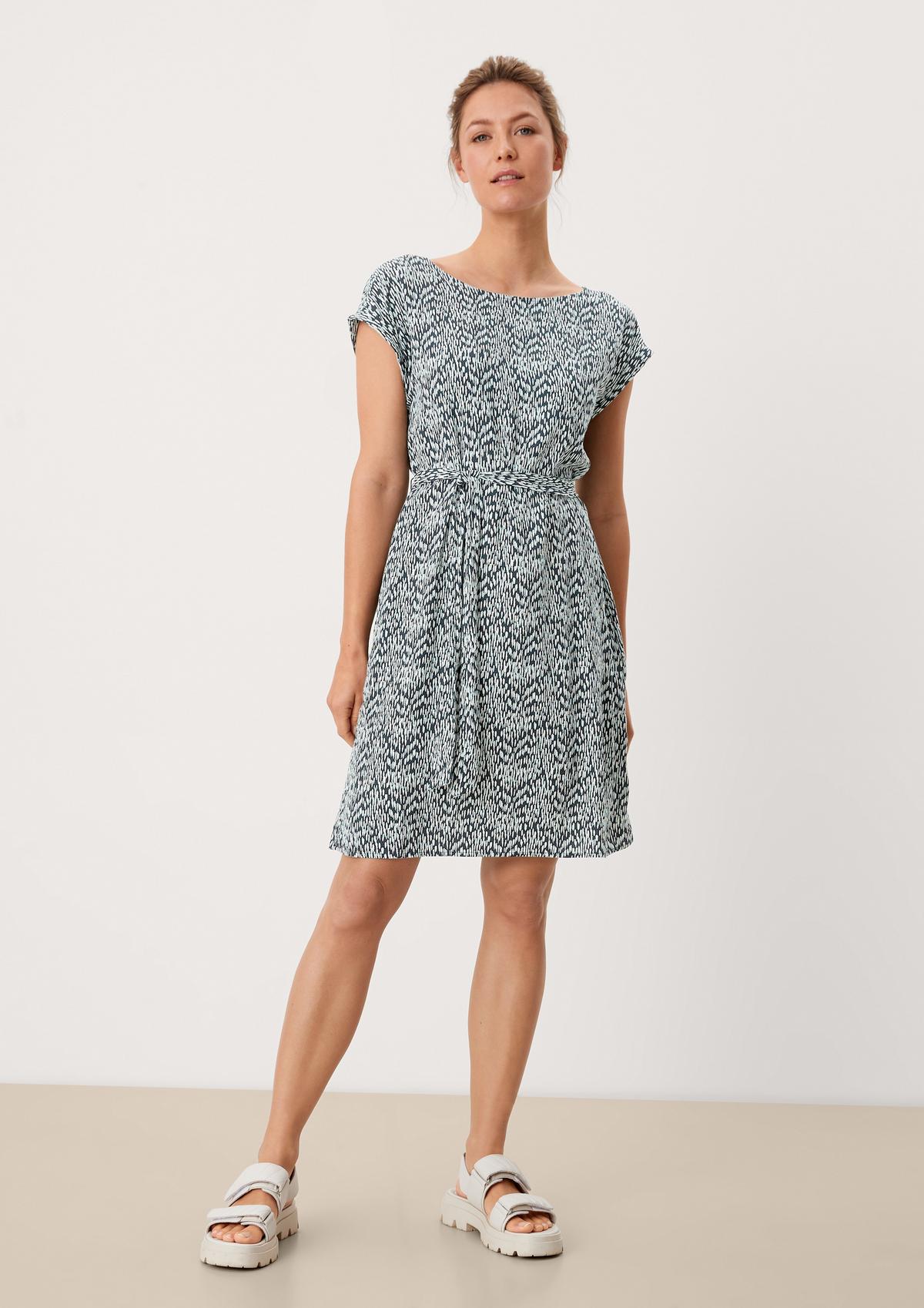 s.Oliver Viscose dress with an all-over pattern