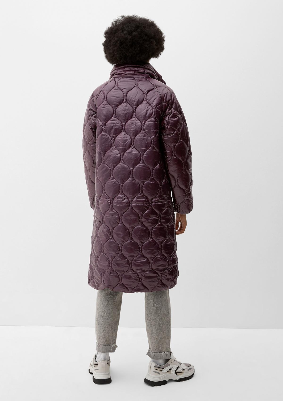s.Oliver Quilted coat with a stand-up collar
