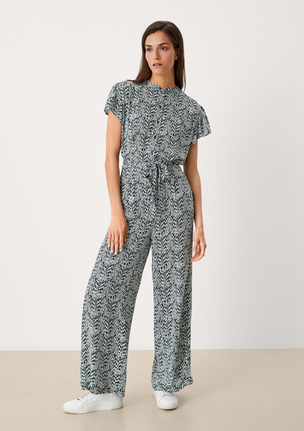 s.Oliver Jumpsuit mit Allover-Muster