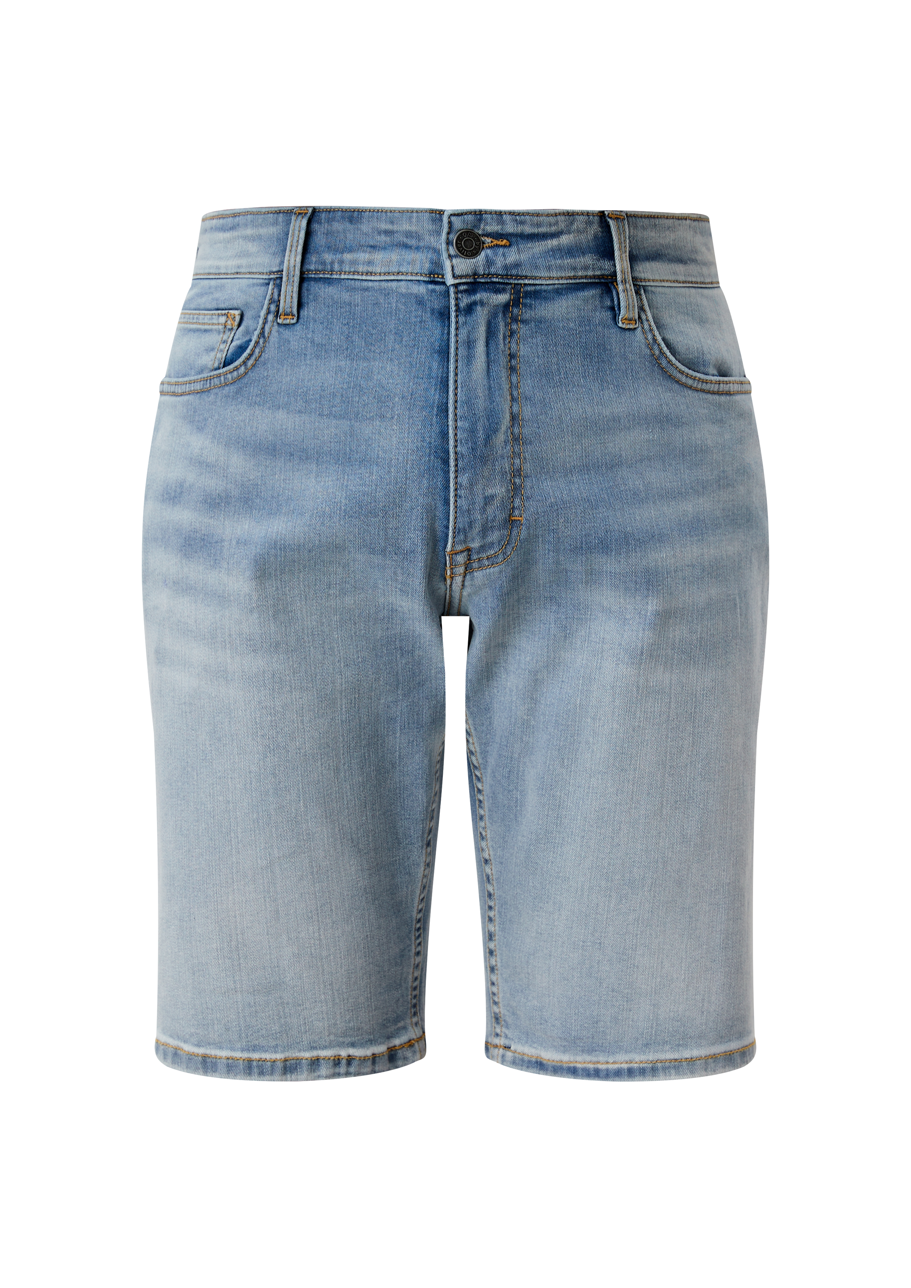 QS - Jeans-Shorts John / Regular Fit / Mid Rise / Straight Leg, Herren, blau