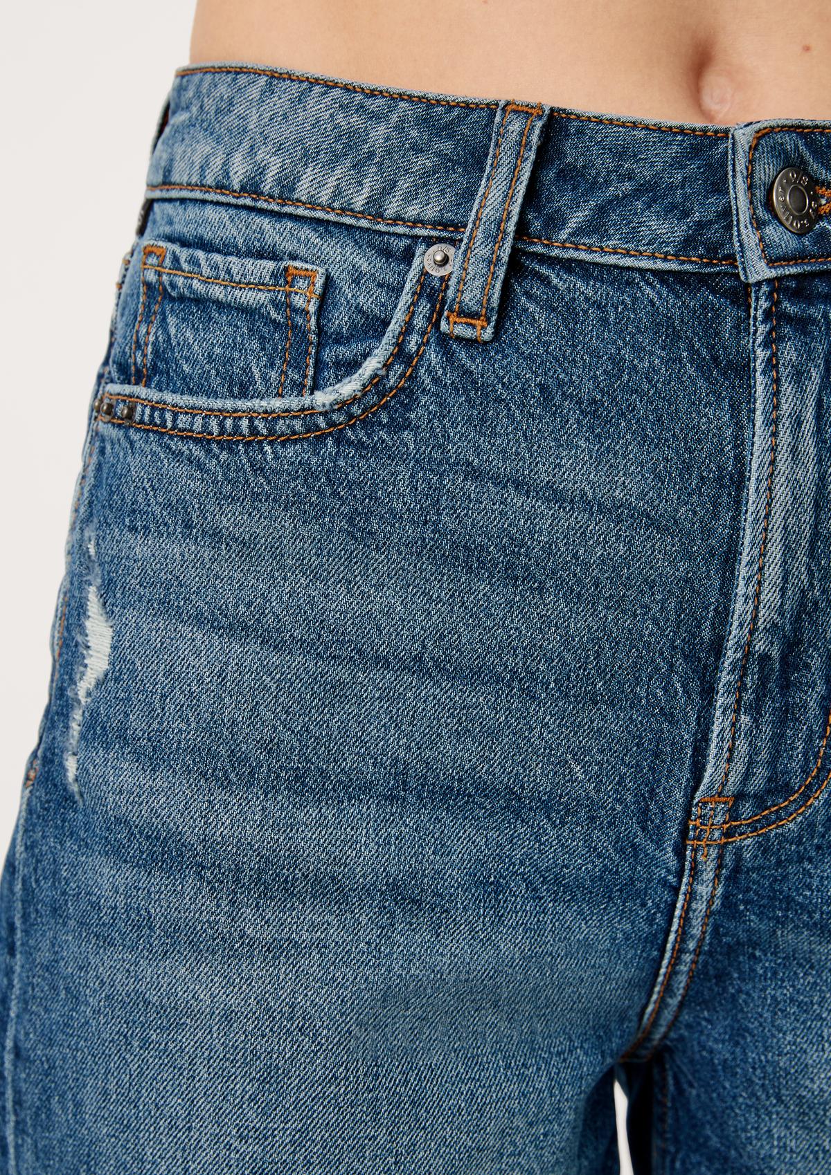 s.Oliver Bermuda jeans hlače/kroj Regular Fit/High Rise/ravne hlačnice