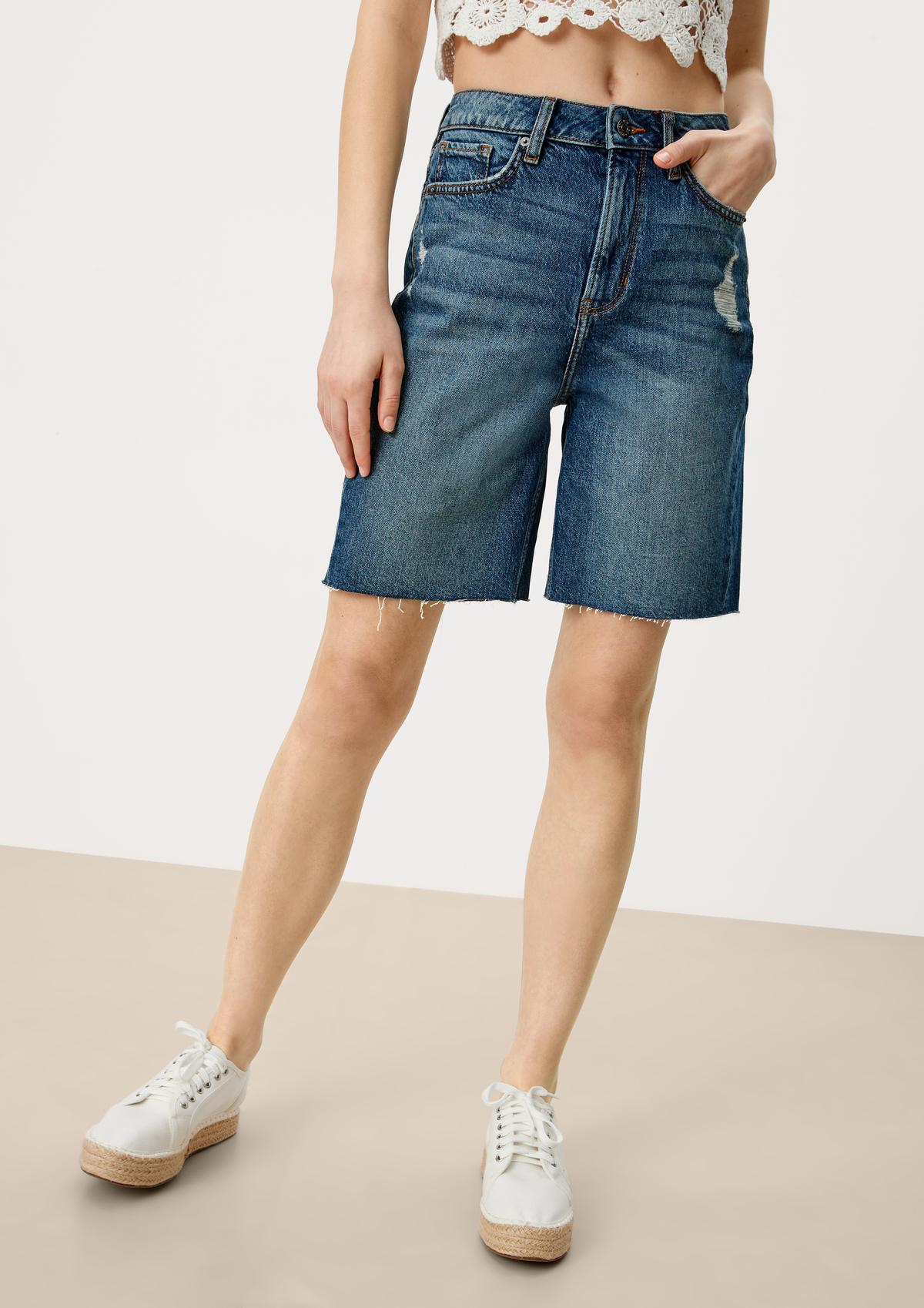s.Oliver Regular fit: Bermudas in a mom fit