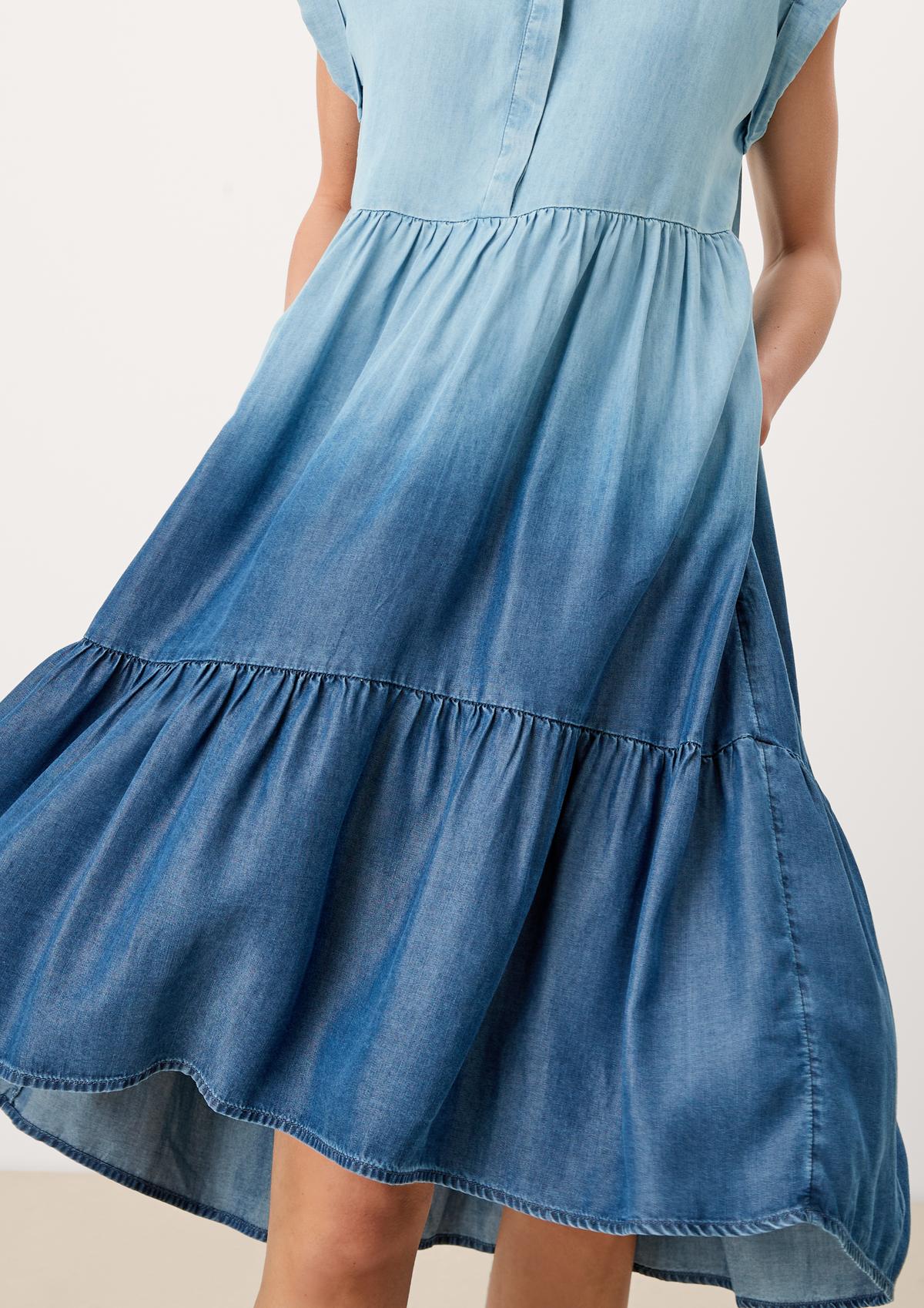 s.Oliver Tiered dress in a denim look