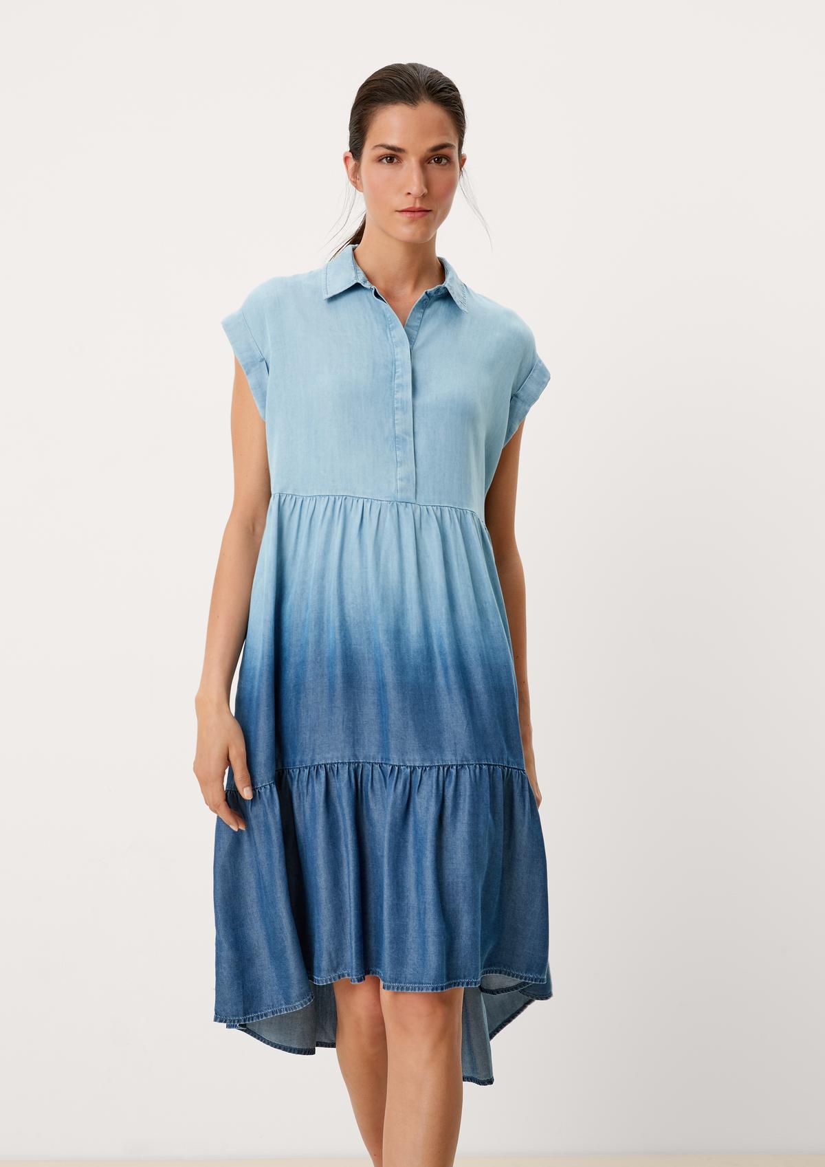 s.Oliver Tiered dress in a denim look
