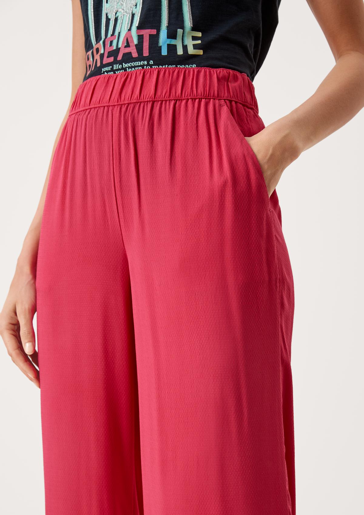 s.Oliver Relaxed fit: textured culottes