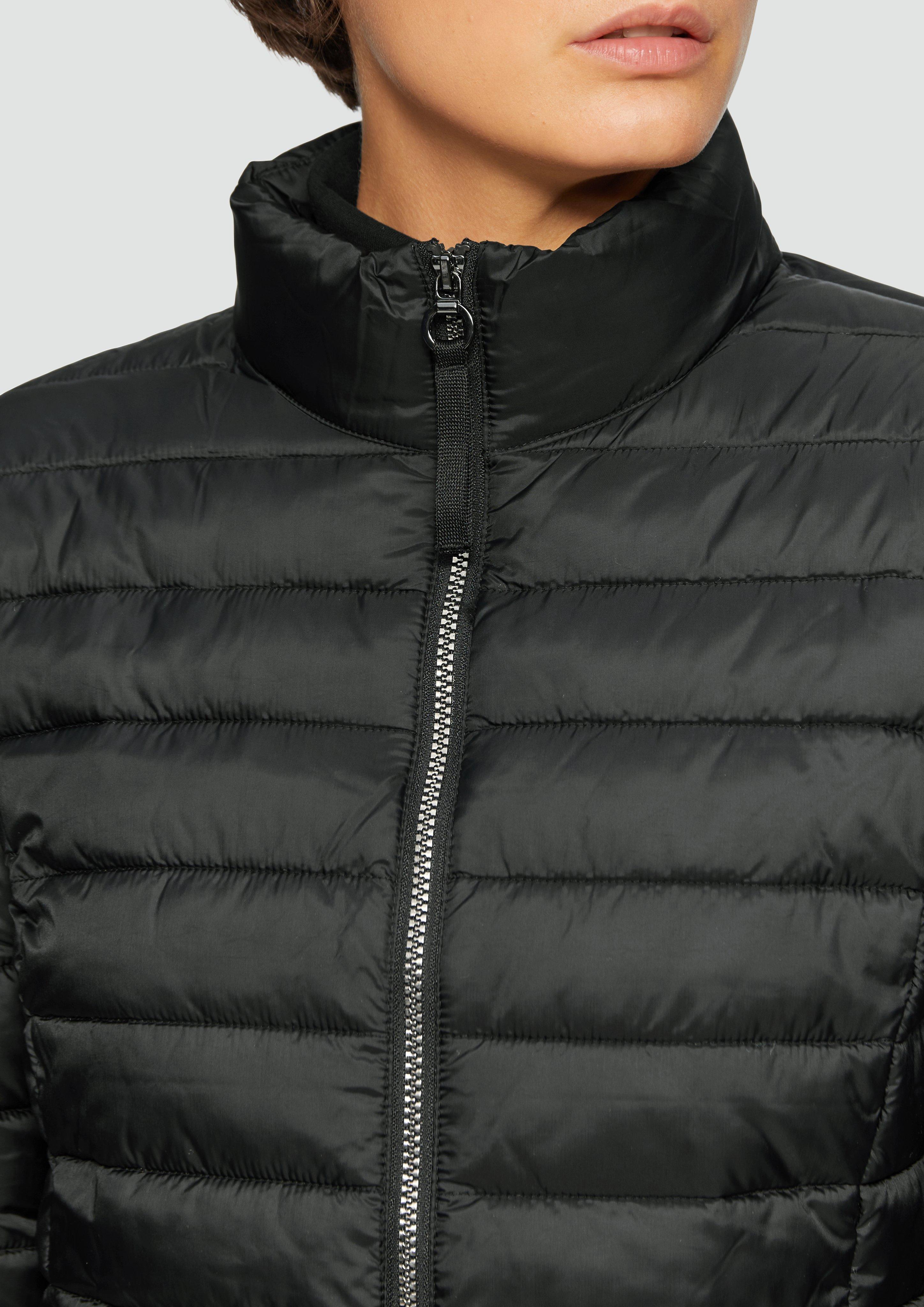 Leichte Jacke mit Steppung und Stehkragen - schwarz | s.Oliver