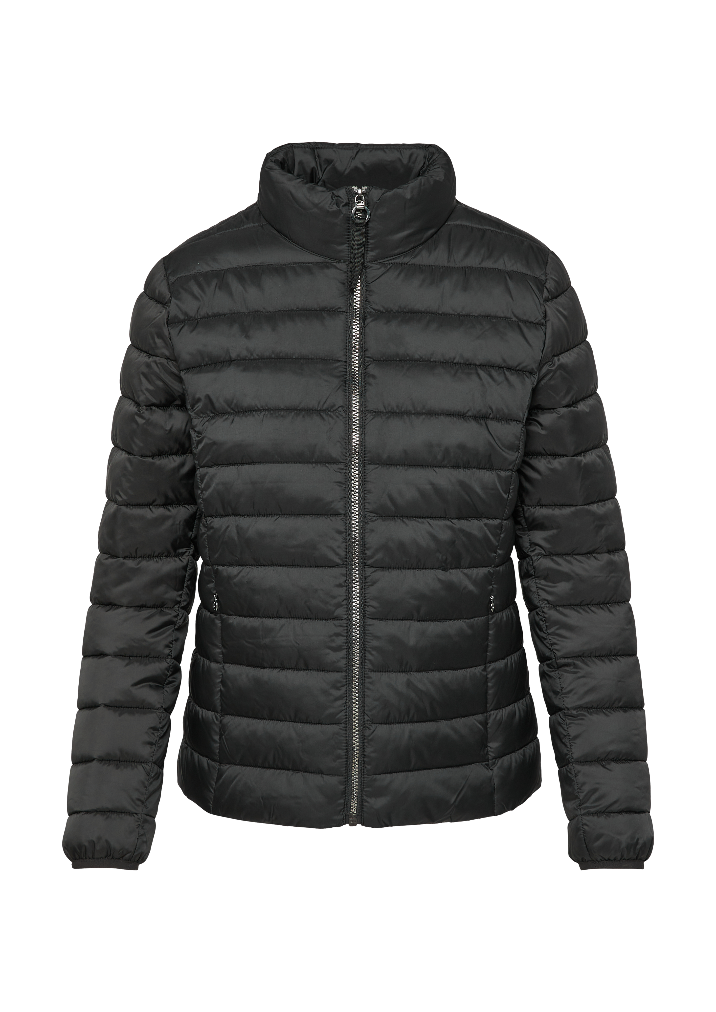 Lightweight quilted jacket with a stand-up collar Black
