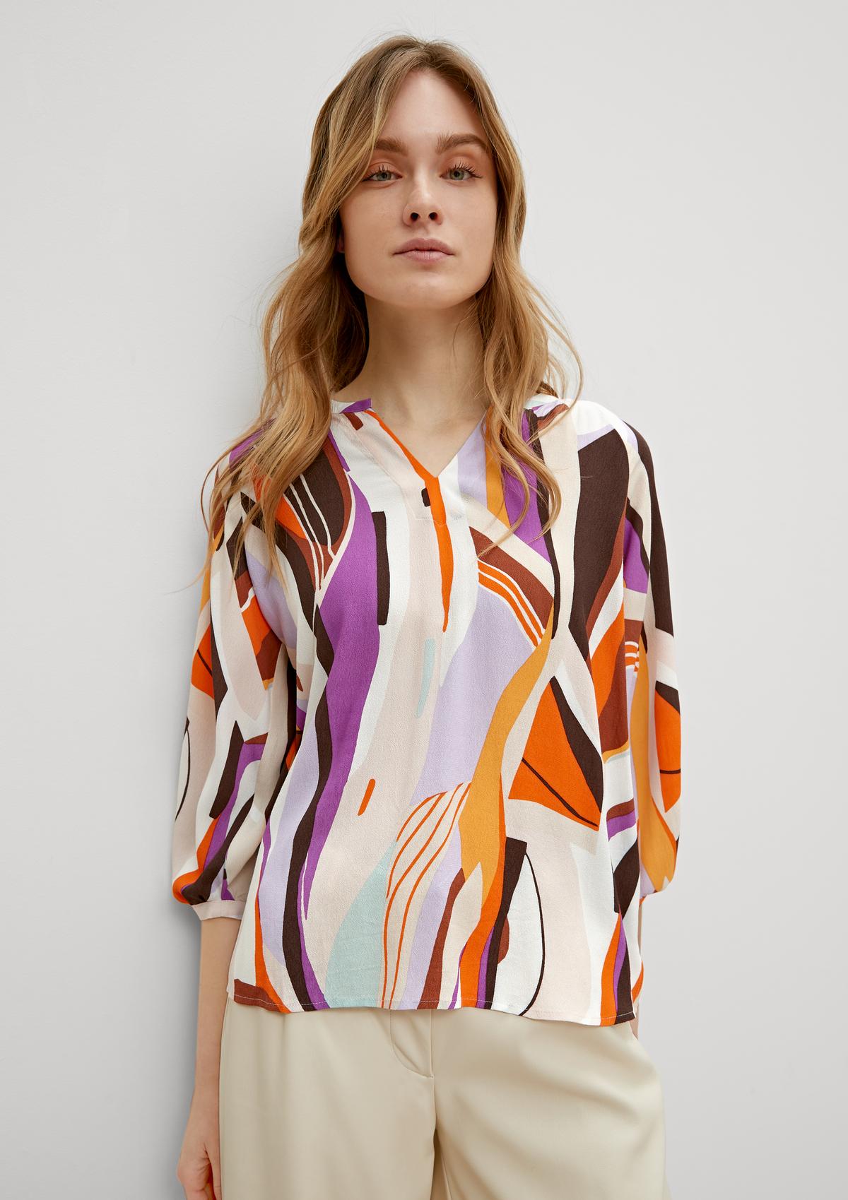 comma Tunic blouse with 3/4-length sleeves