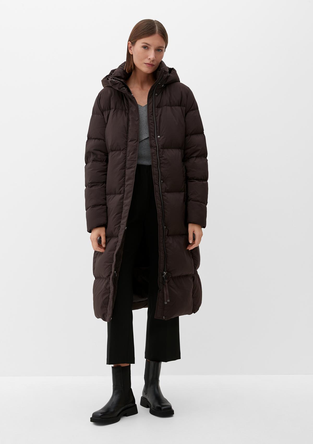s.Oliver Quilted coat with detachable hood