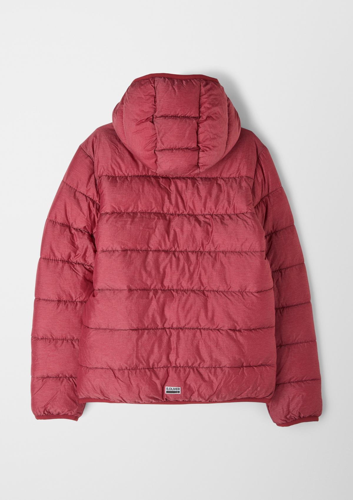 s.Oliver Quilted jacket with a woven pattern