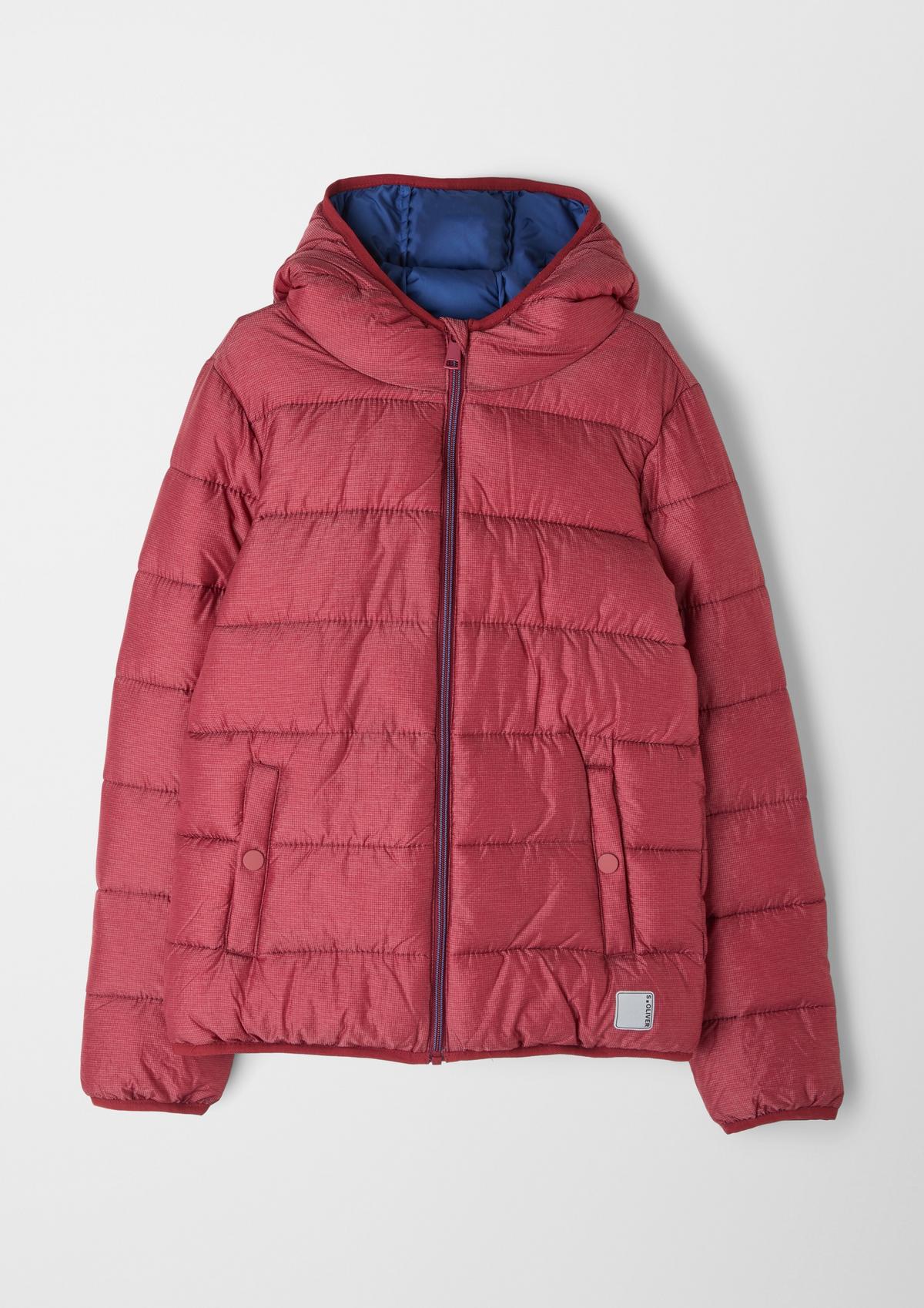 s.Oliver Quilted jacket with a woven pattern