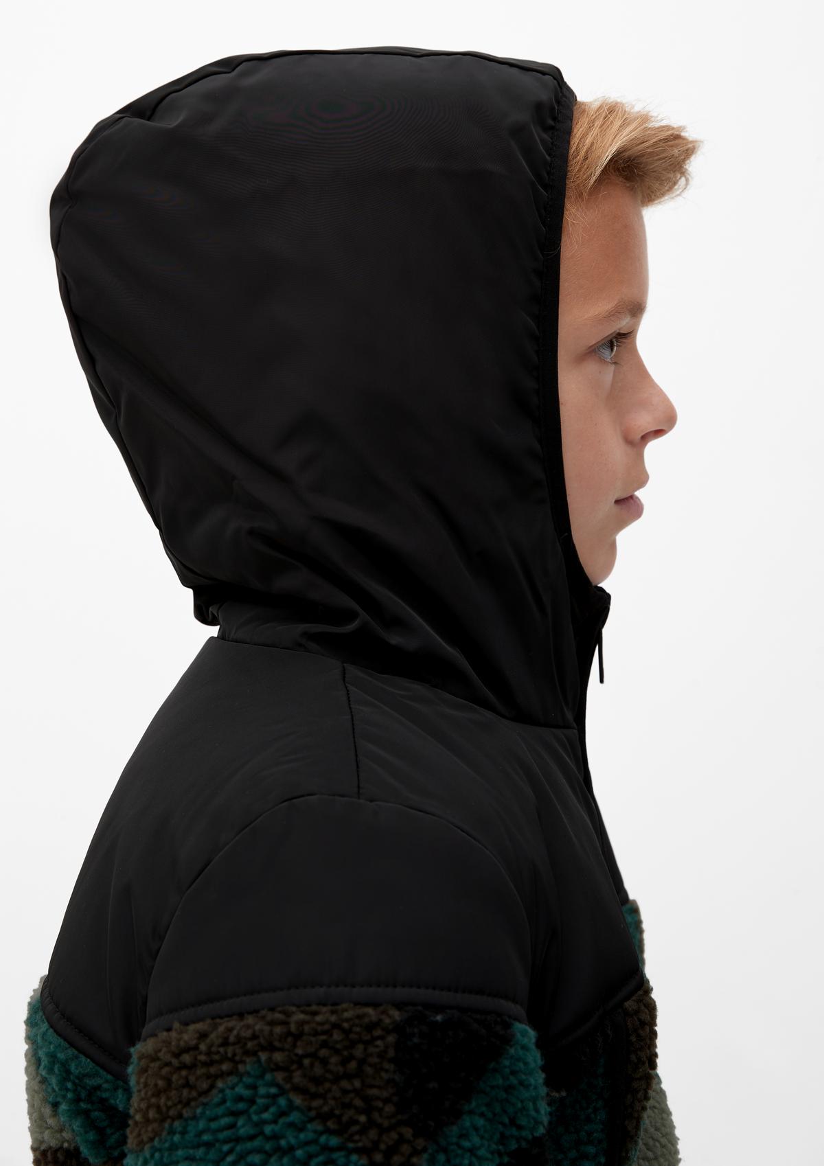 s.Oliver Fleece jacket with a hood