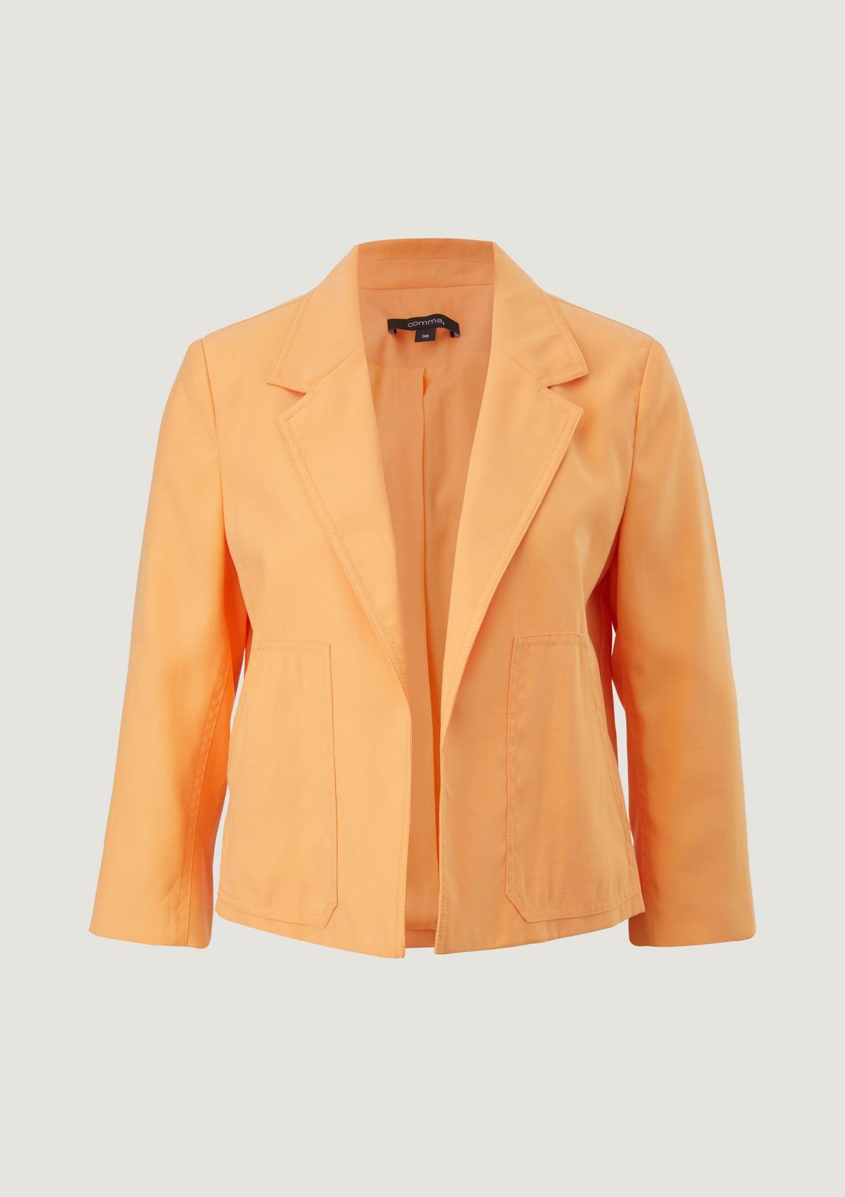 comma Blazer with a woven texture