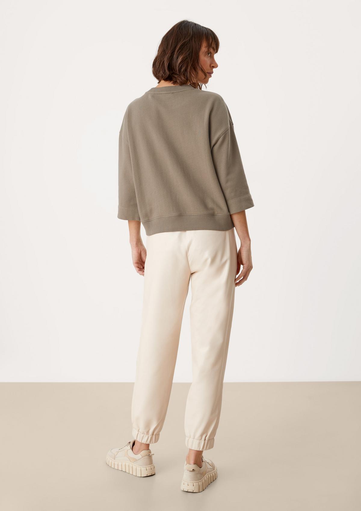 s.Oliver Sweatshirt with a cropped front hem