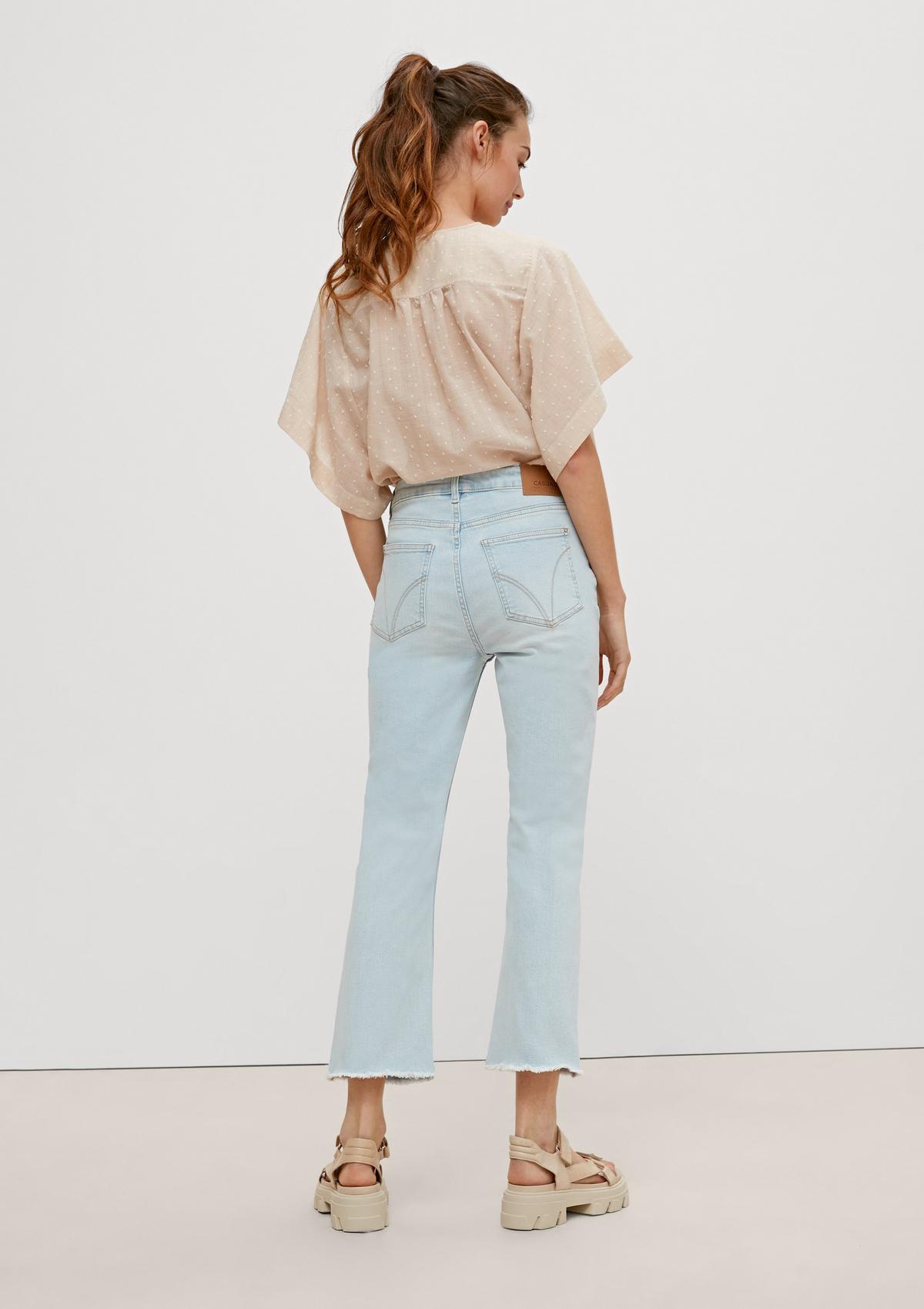 comma Regular fit: jeans with frayed hems