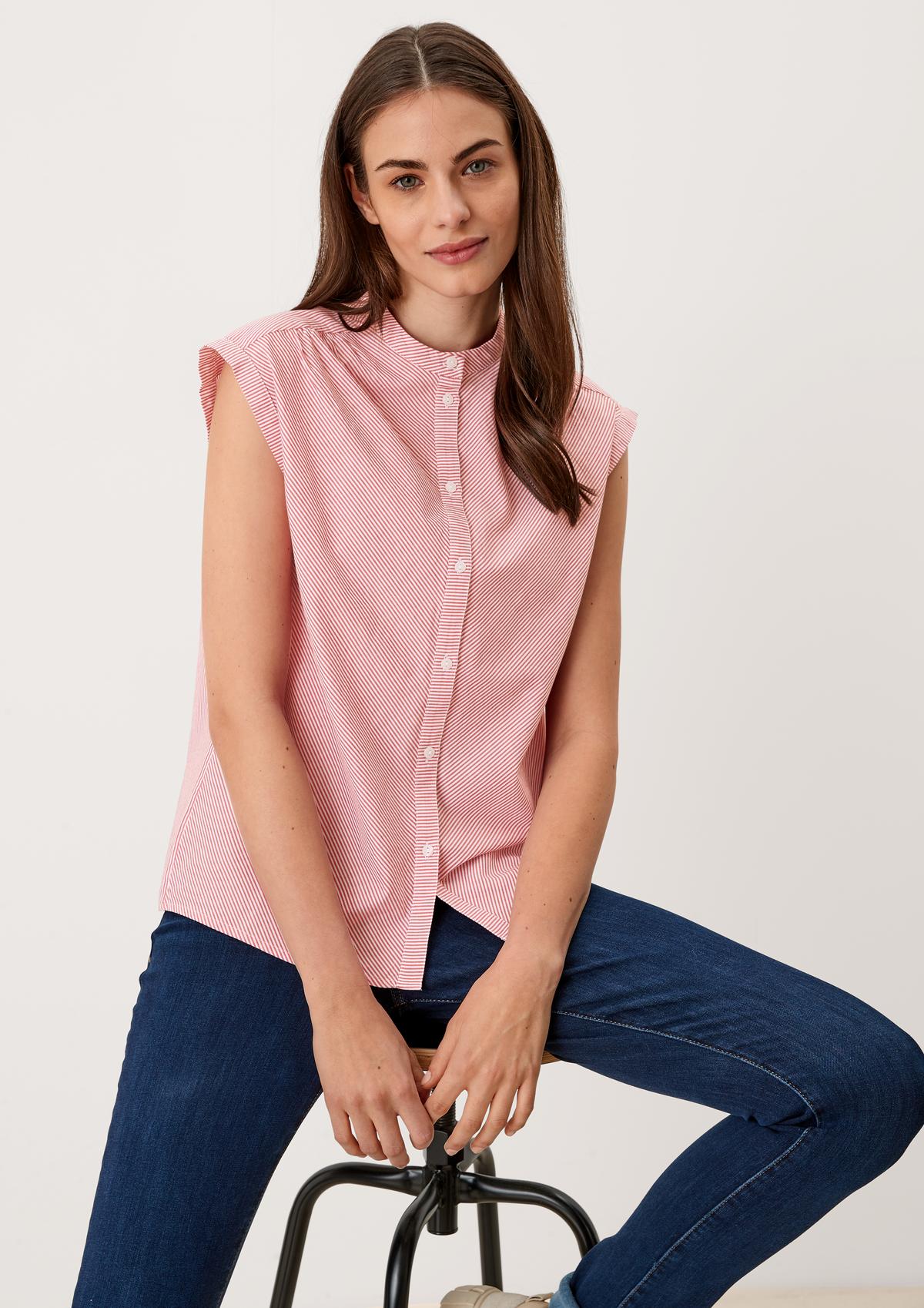 s.Oliver Blouse with a round neckline