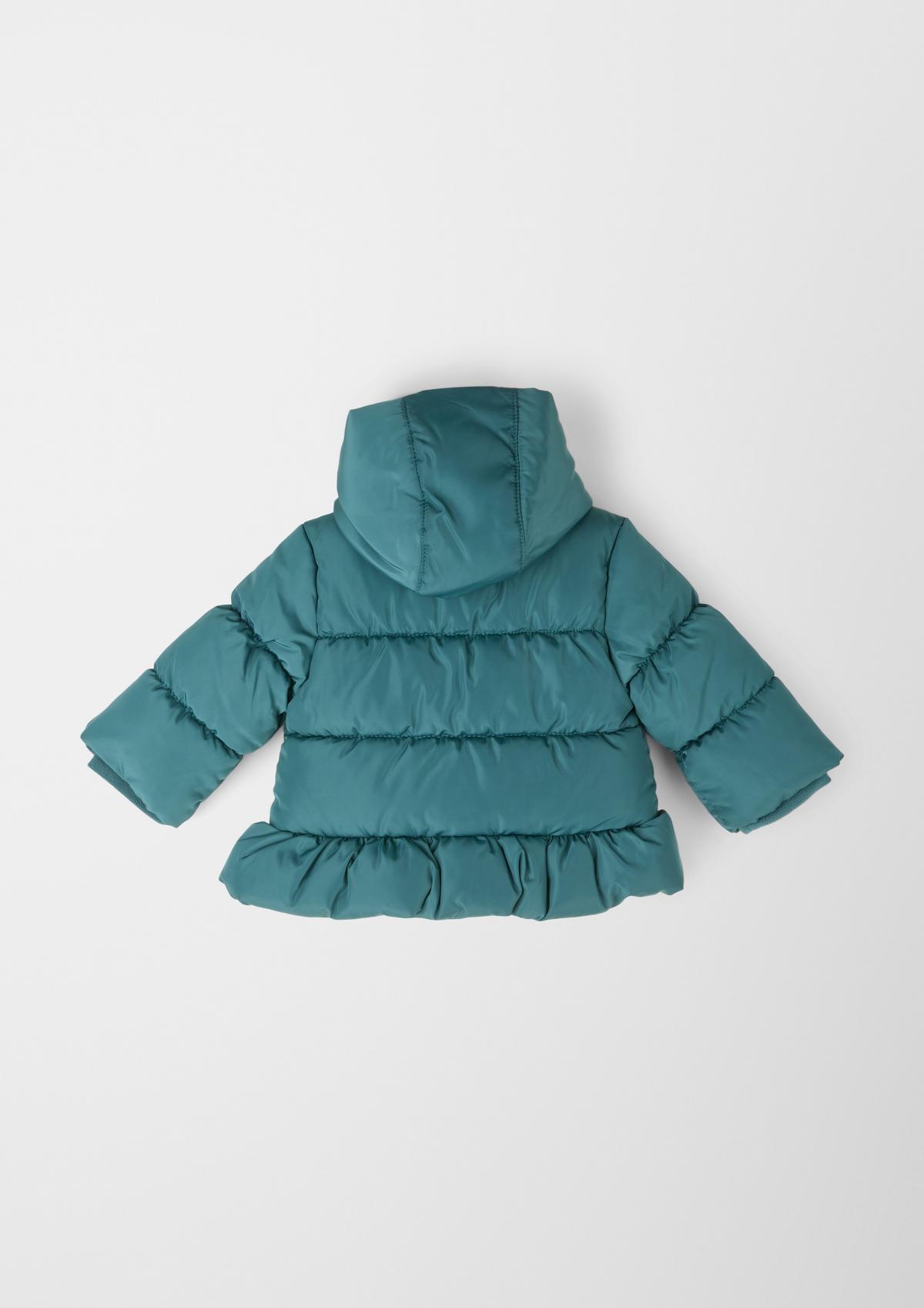 s.Oliver Quilted jacket with a flared hem