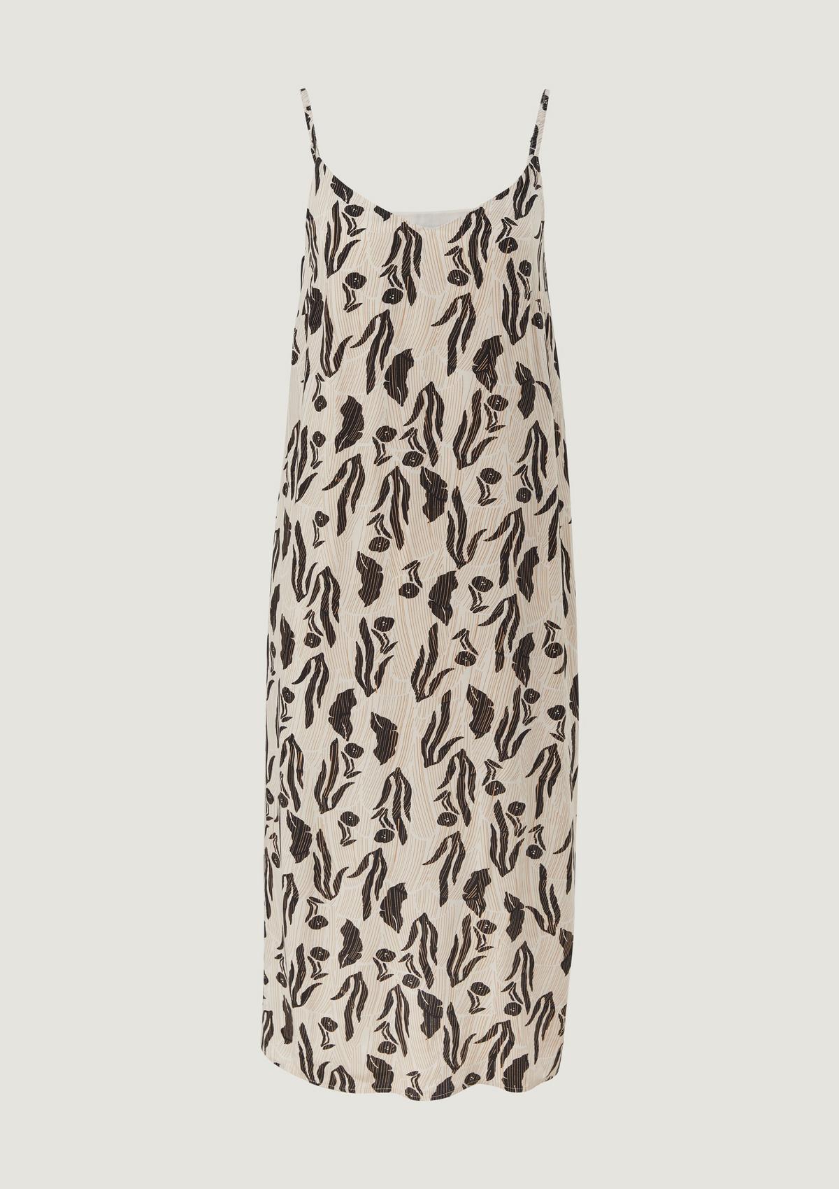 comma Midi-Kleid mit Allover-Muster