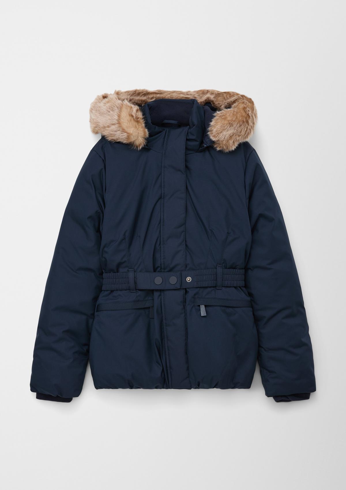 s.Oliver Jacket with a detachable hood and faux fur trim