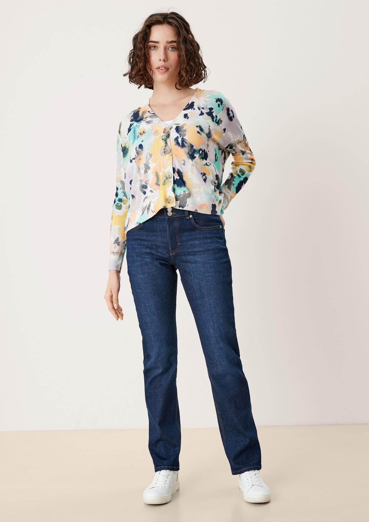 s.Oliver Cardigan with an all-over print